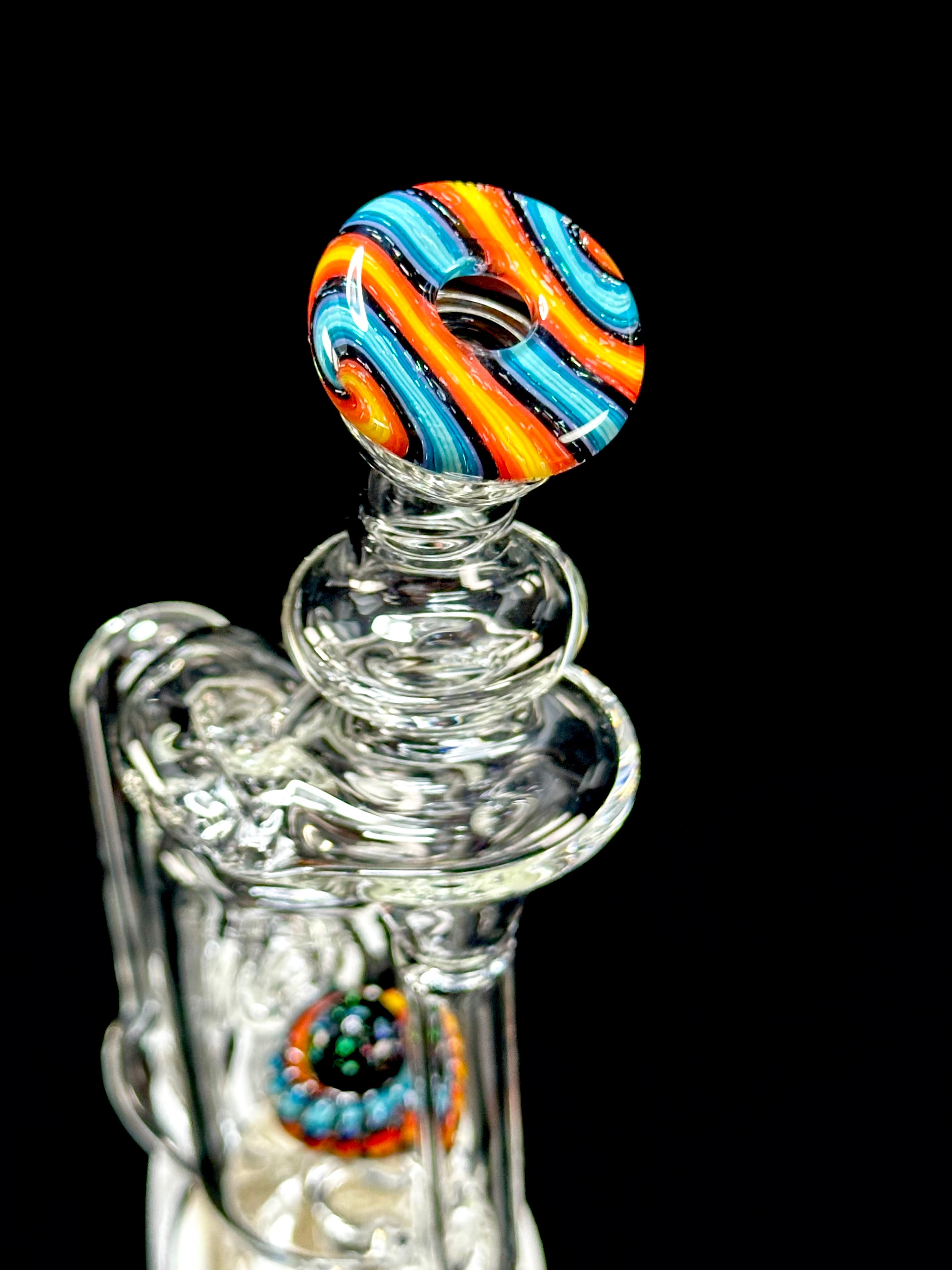 OJ Flame Puffco Peak and Pro Wigwag Recycler Top