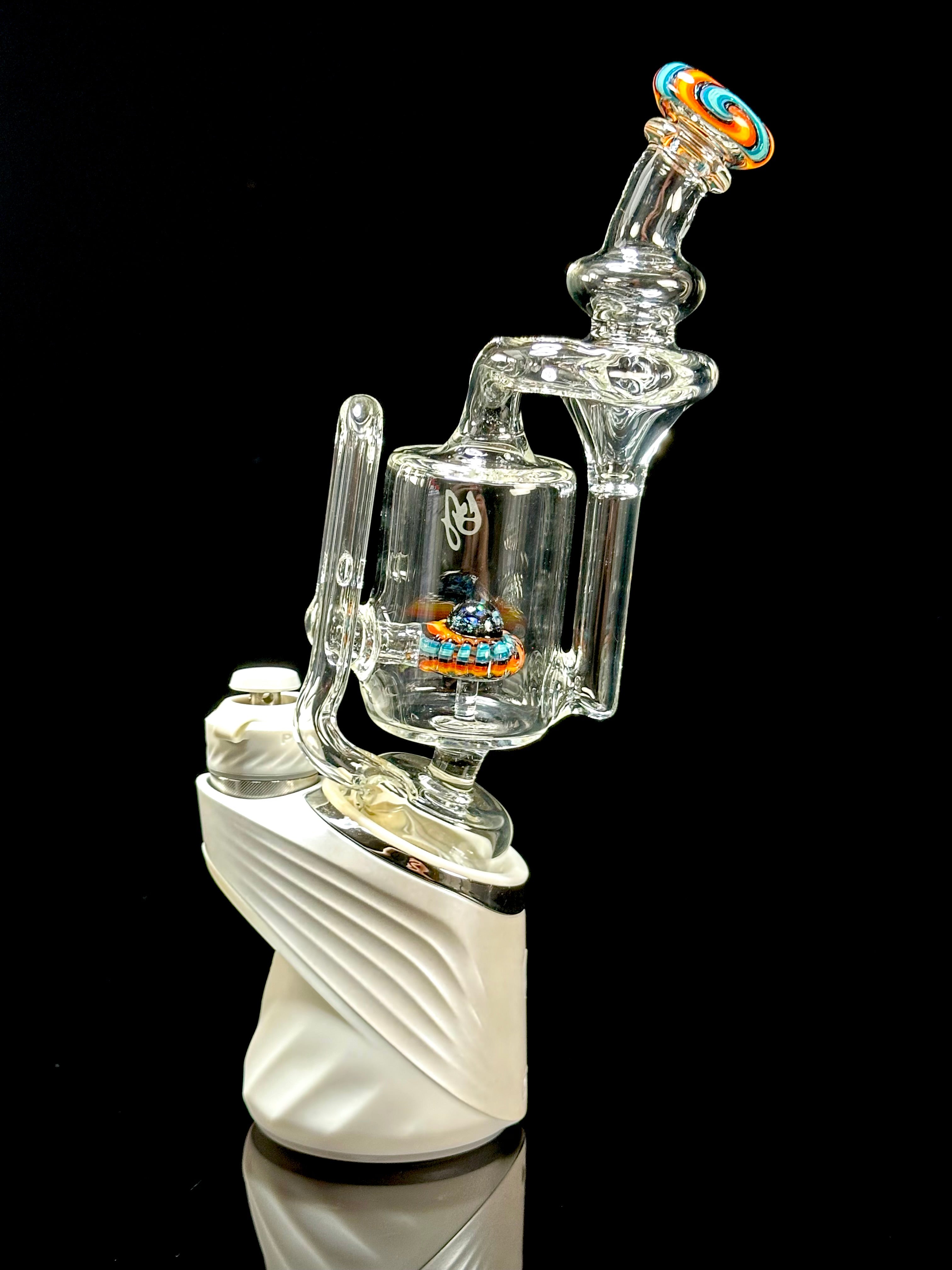 OJ Flame Puffco Peak and Pro Wigwag Recycler Top