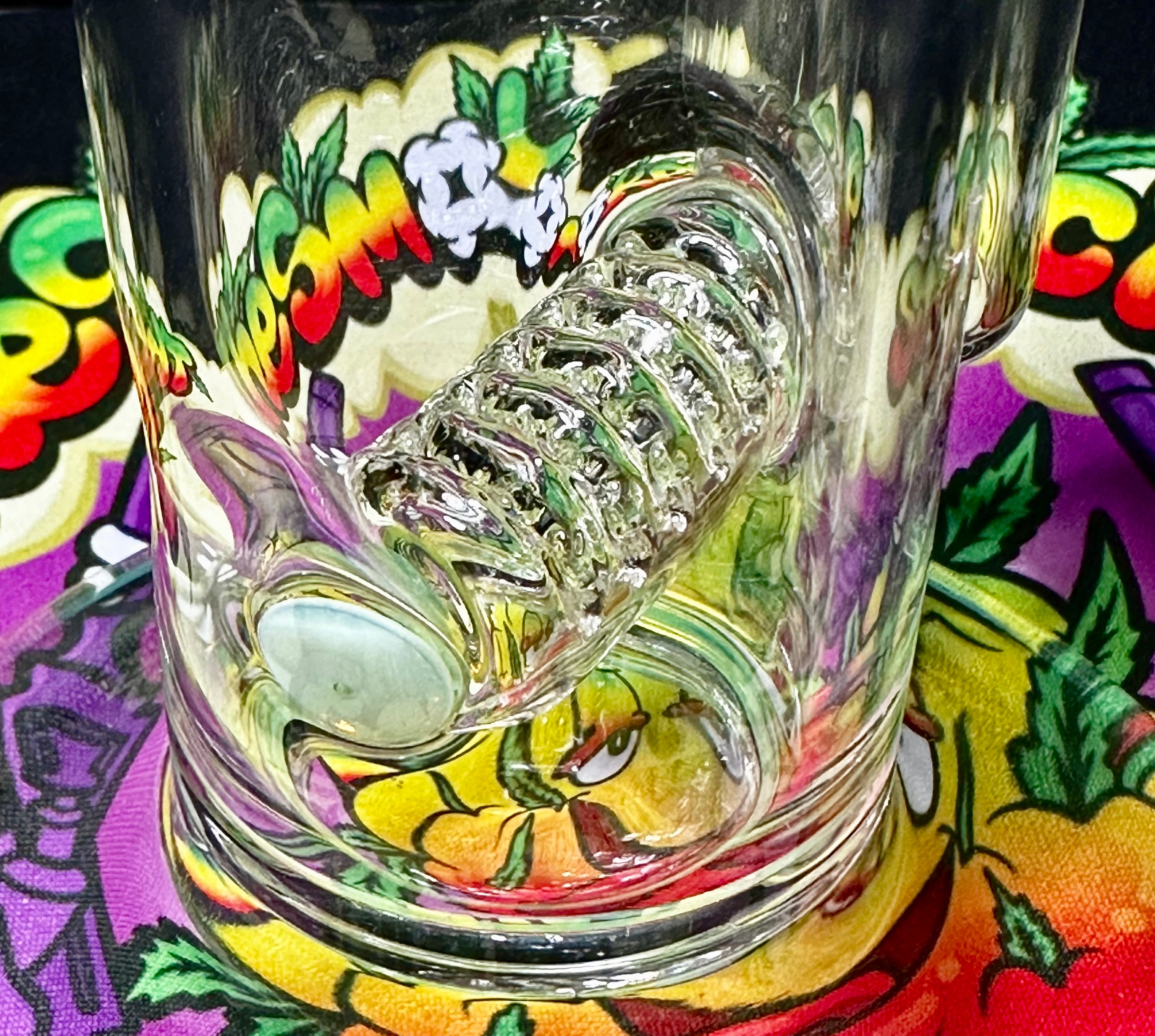 5 3lements Glass Slyme Grid to Full with Ash Catcher