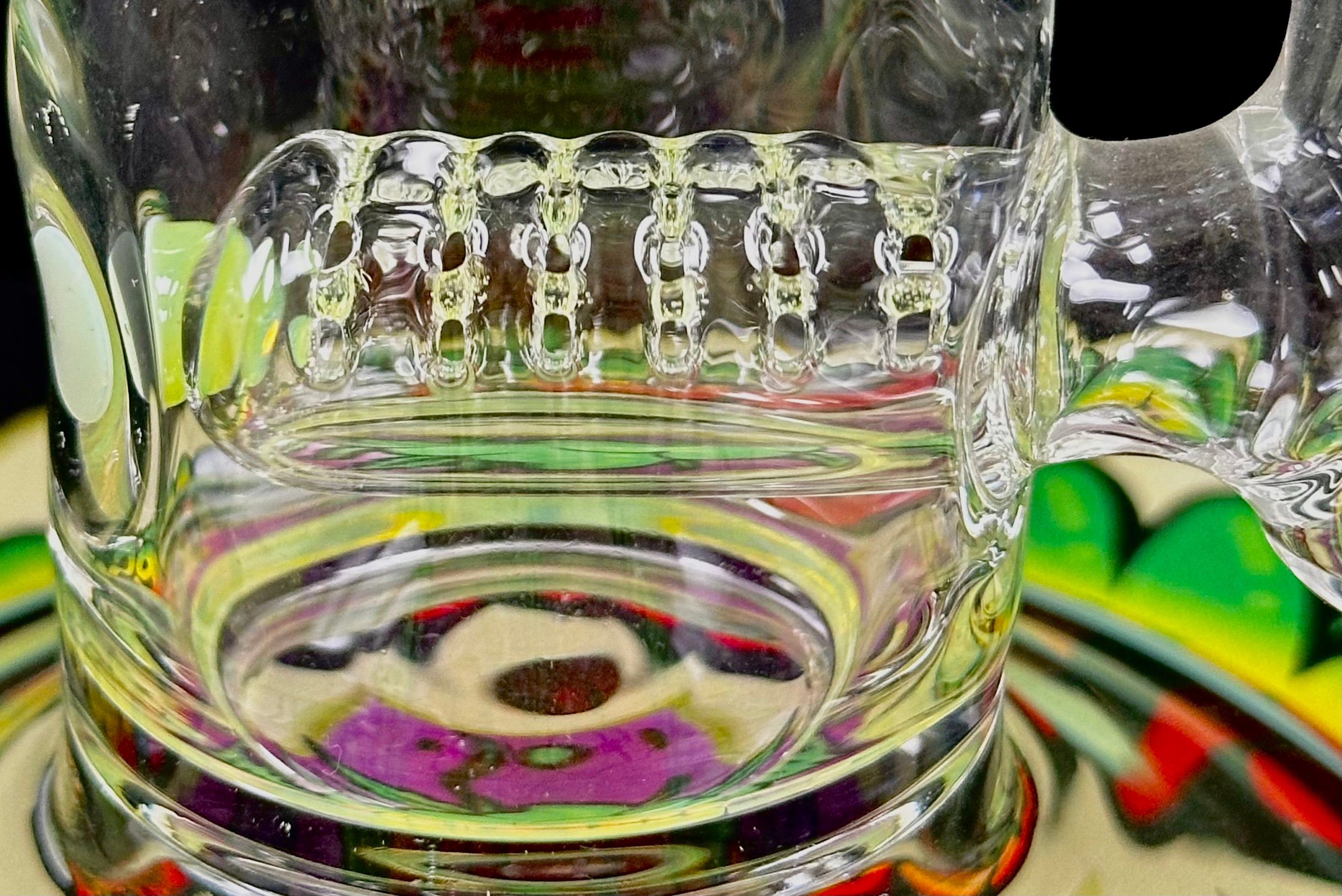 5 3lements Glass Slyme Grid to Full with Ash Catcher