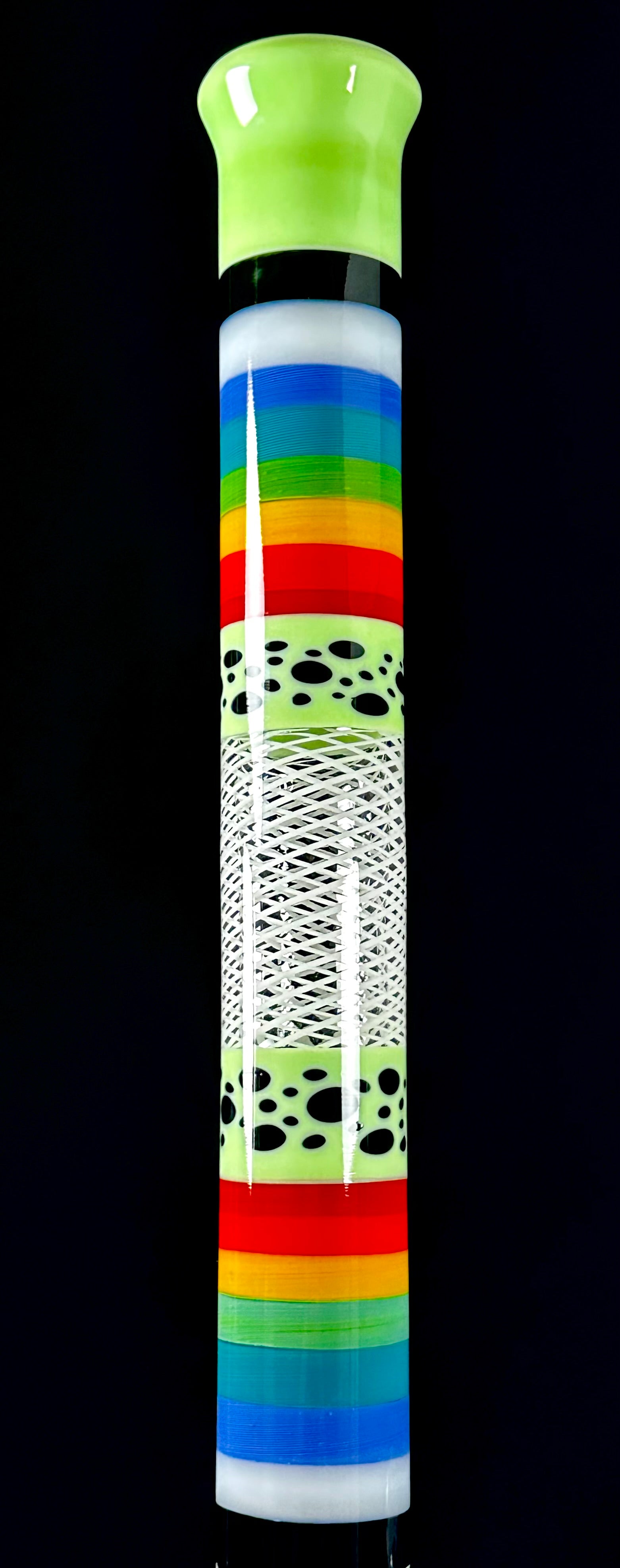 Hops Glass Fully Worked Straight Tube