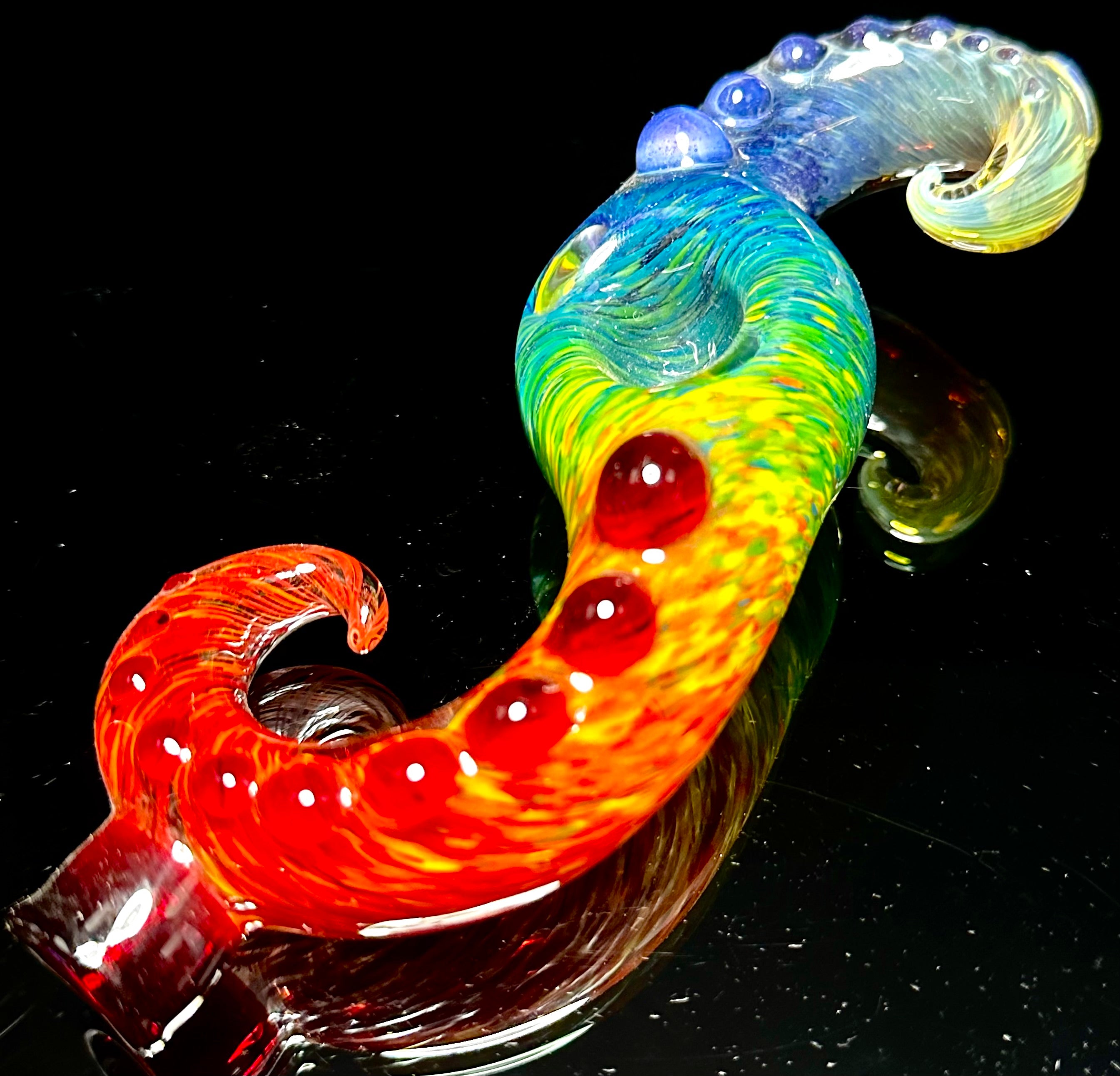 Future Glass Art Curl Spoon Full Color