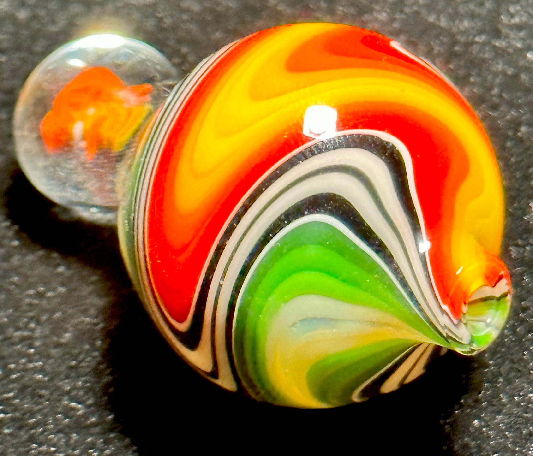 Future Glass Art Linework Wig Wag Carb Cap with Millie