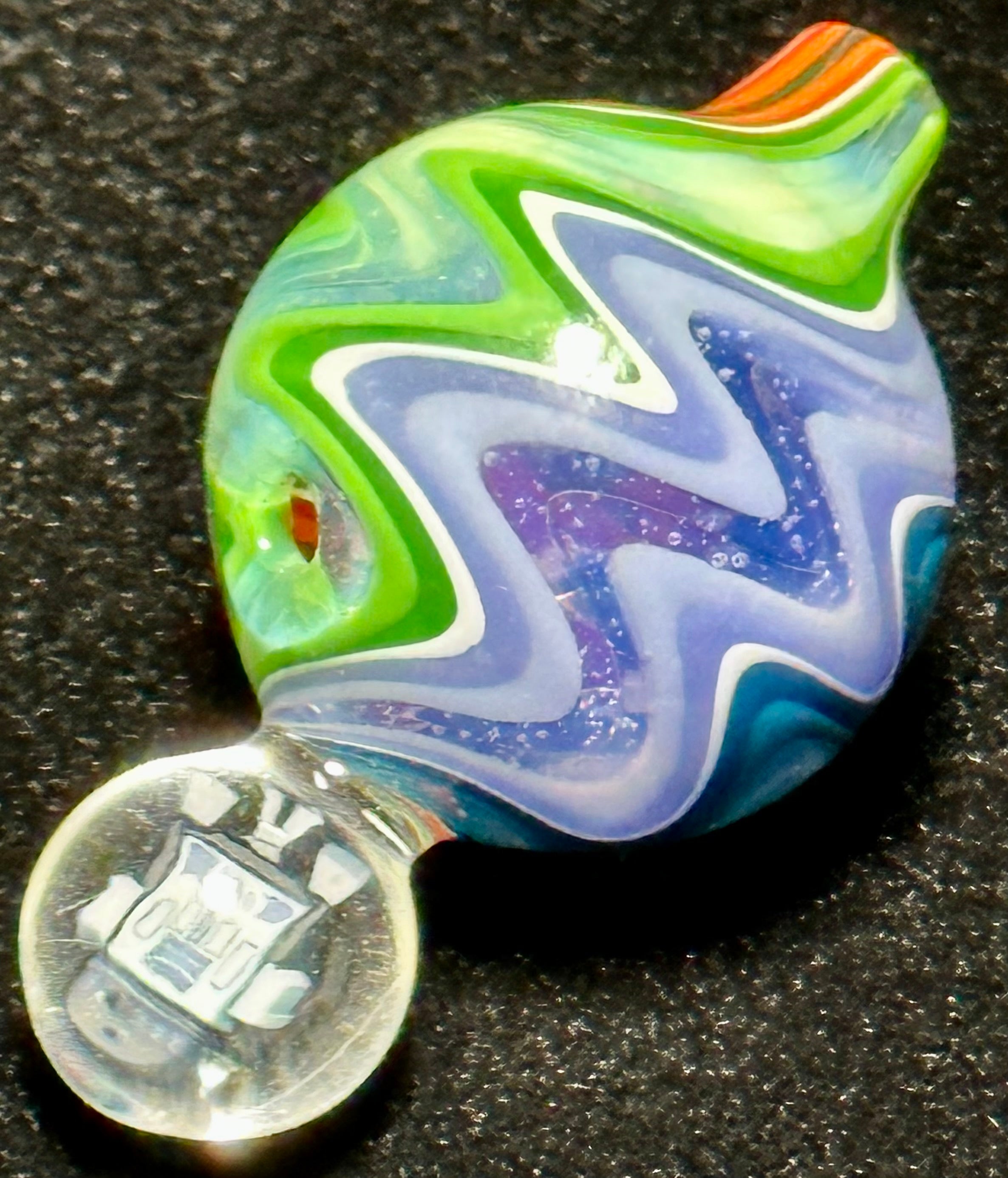 Future Glass Art Linework Wig Wag Carb Cap with R2-D2 Millie