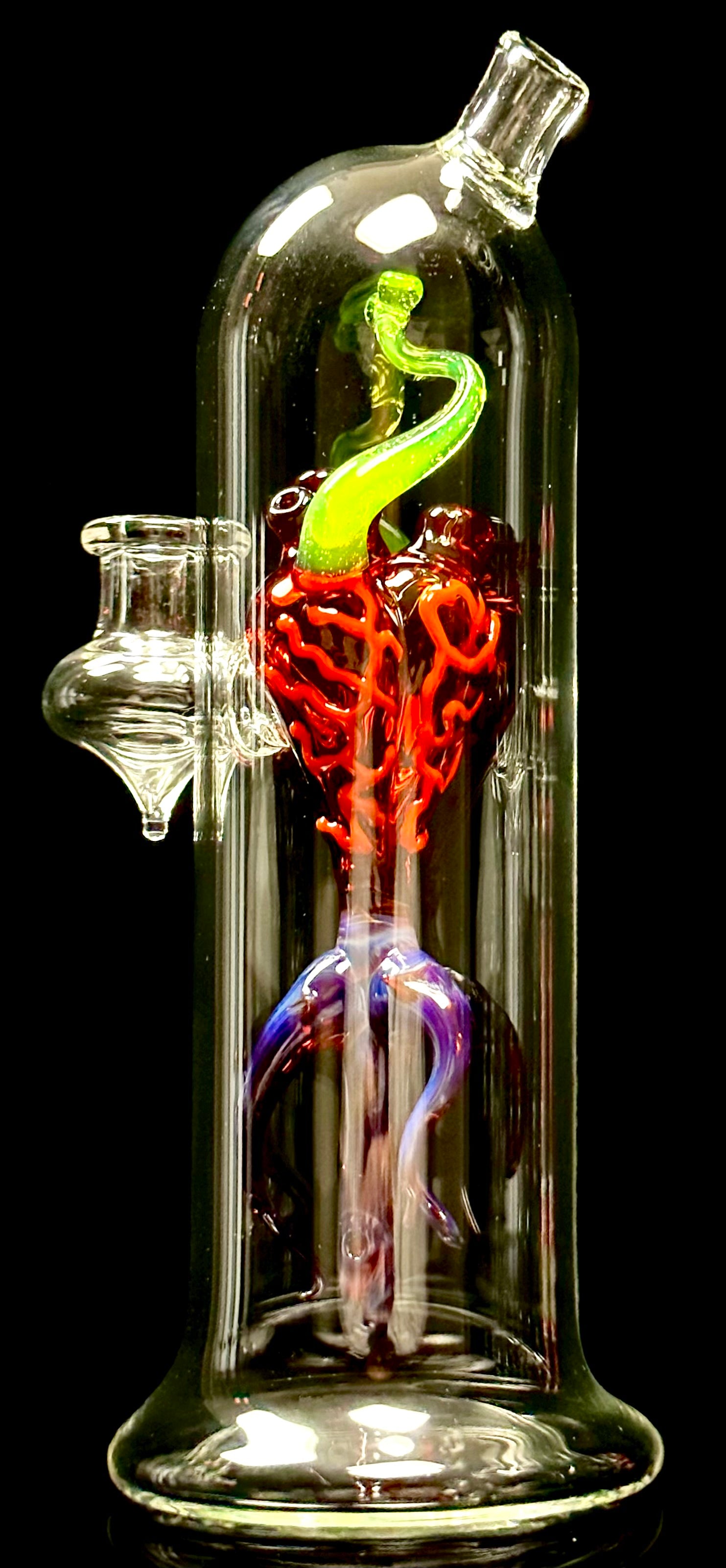 Getz Glass Heart Seedling Specimen 10mm