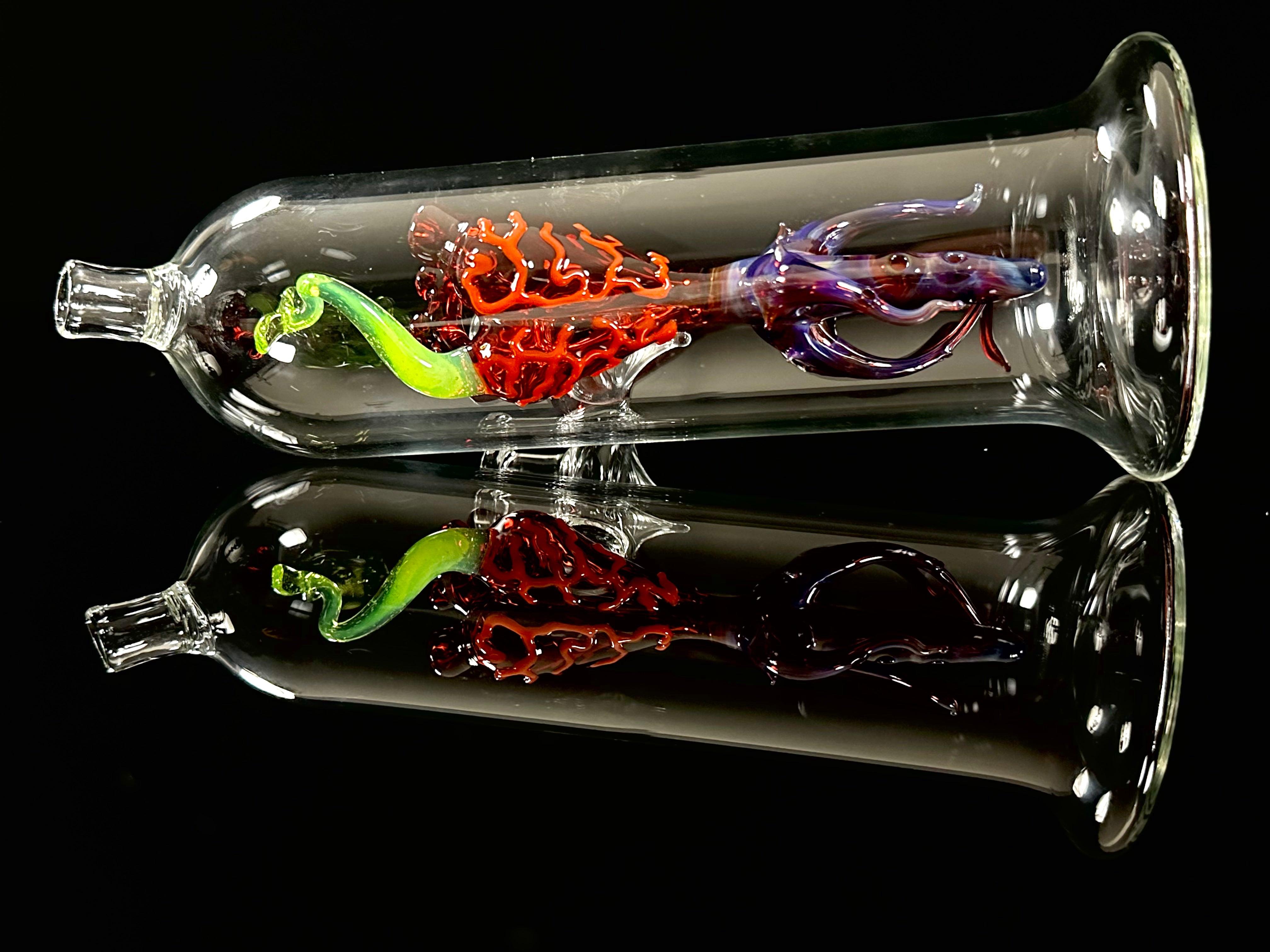 Getz Glass Heart Seedling Specimen 10mm
