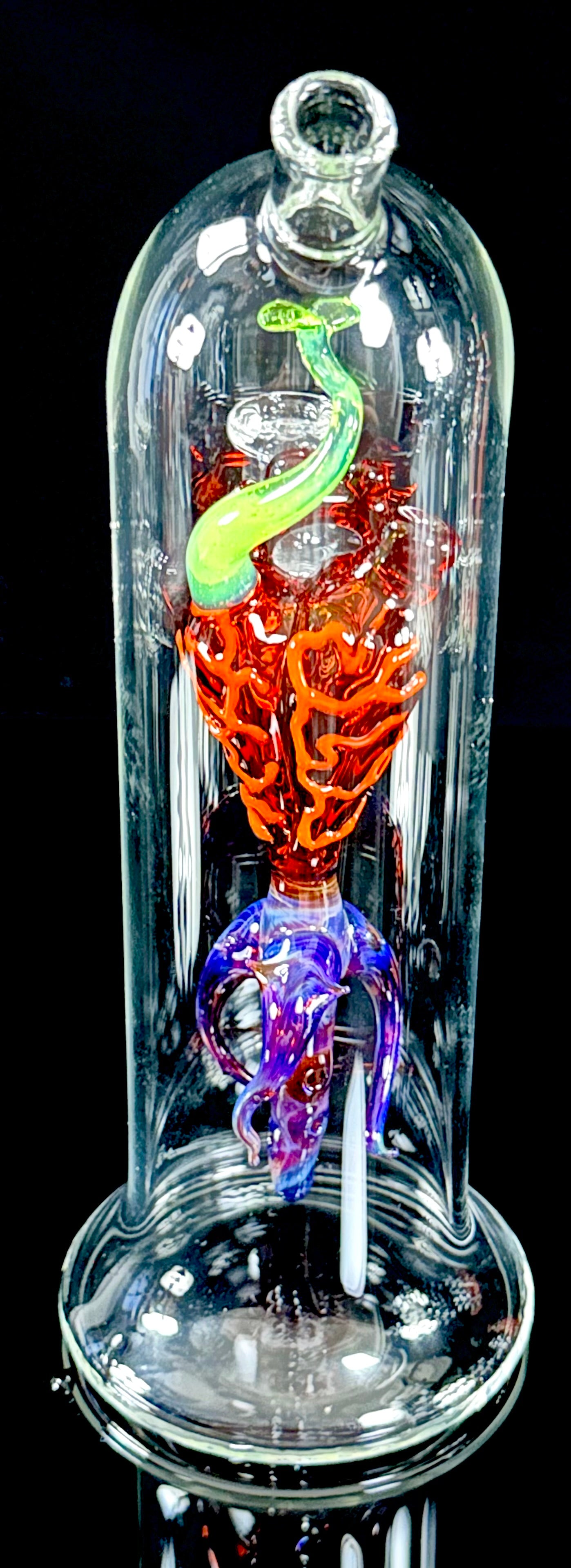 Getz Glass Heart Seedling Specimen 10mm