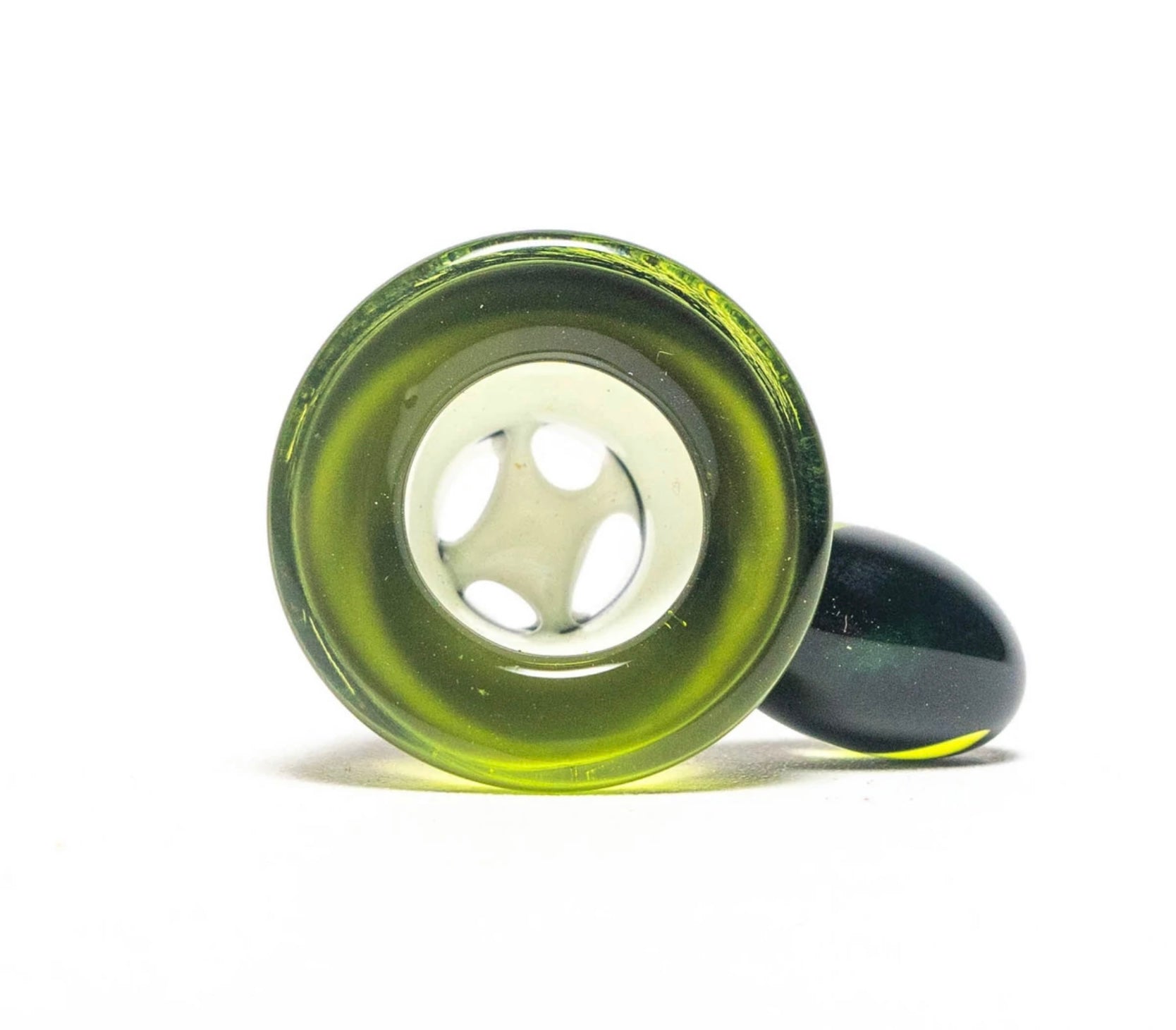 Karl Termini - Worked Straight Tube - White & Transparent Green