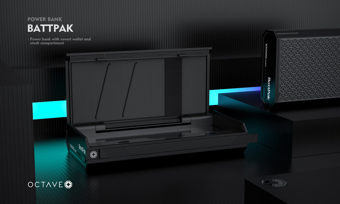 The Battpak by OCTAVE - Power Bank and Travel Safe - TheSmokeyMcPotz Collection 