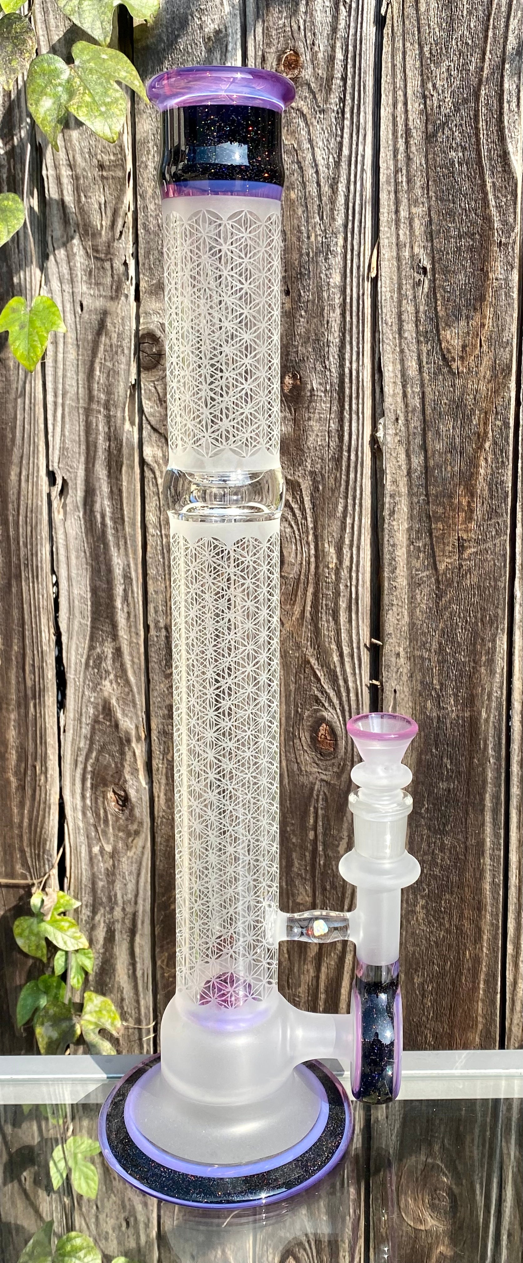 Seed of Life (SOL) Custom Royal Jelly & Crushed Opal Worked Sacred-G SoL-45 Lace-Sphere w/ Matching Dry Catch
