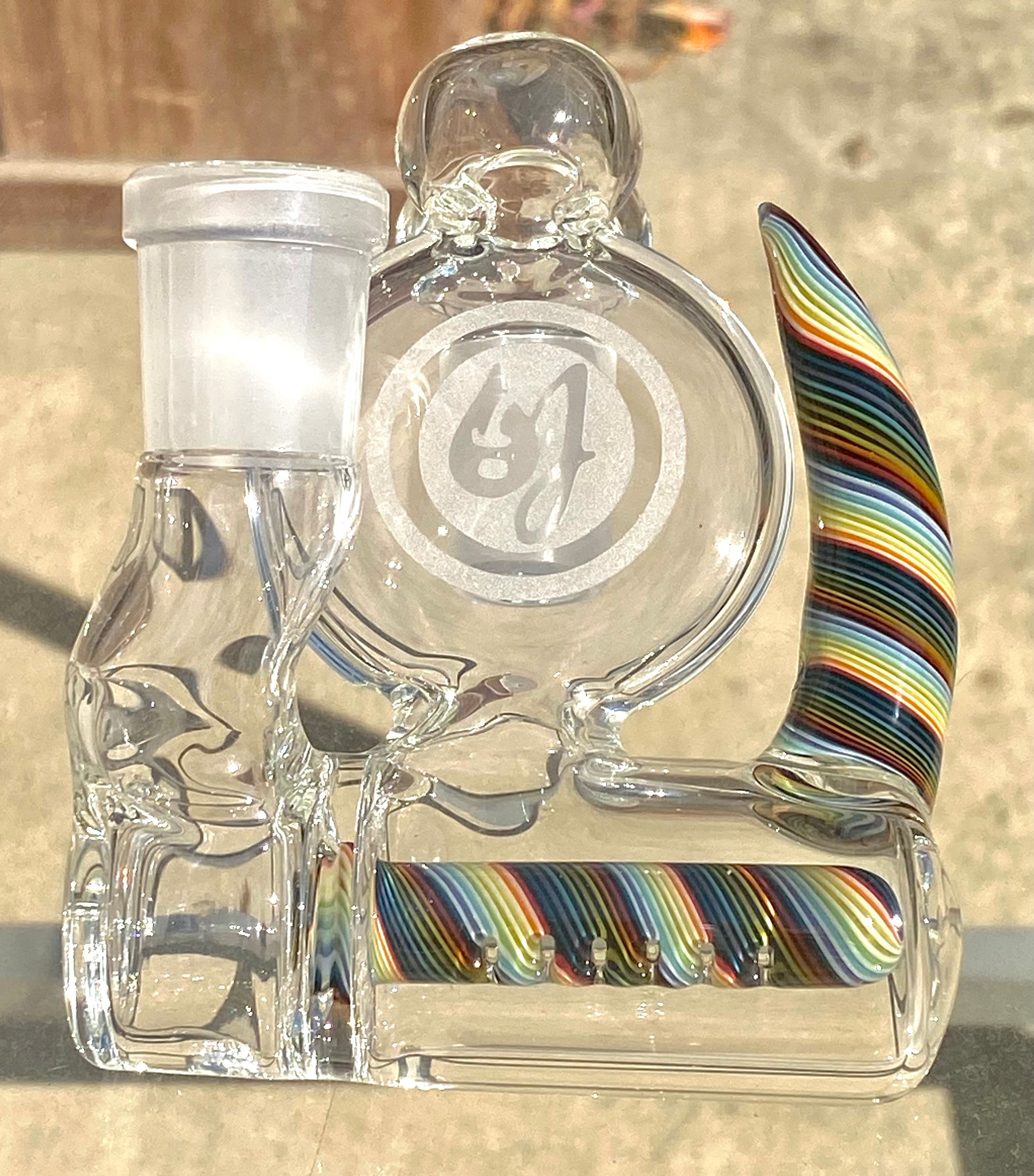 OJ Flame 18mm 90 Degree Inline Ashcatcher