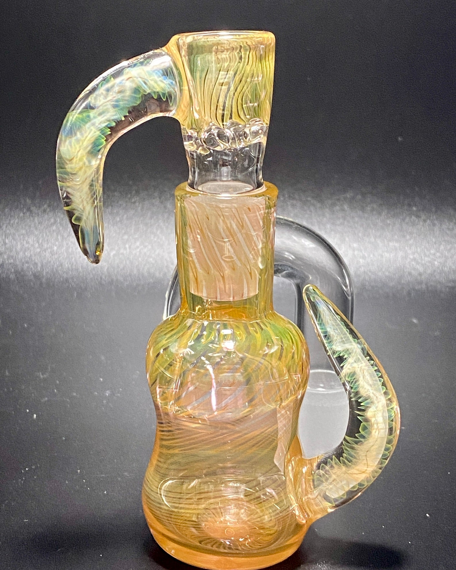 DZ Glass Fumed Wrap N Rake Dry Ash Catcher Set 18mm - TheSmokeyMcPotz Collection 