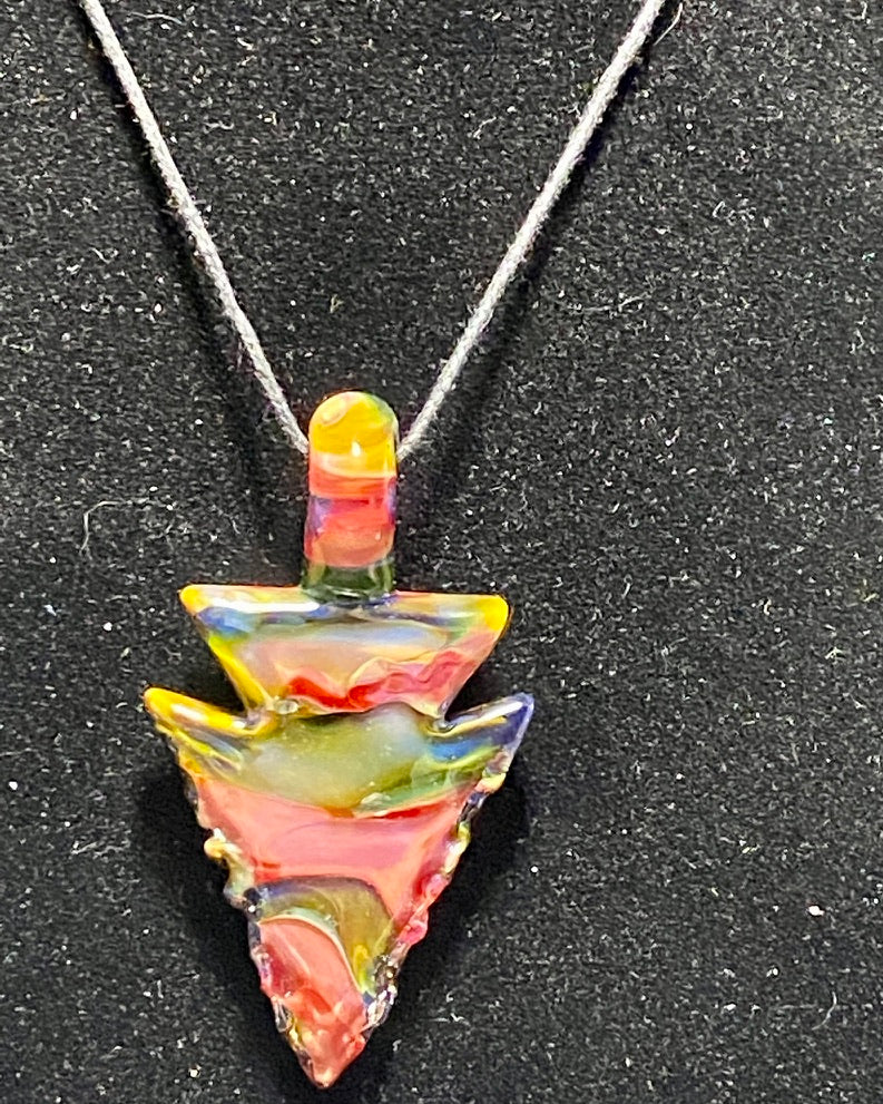 Elks That Run Camo Arrowhead Pendant #1 - TheSmokeyMcPotz Collection 