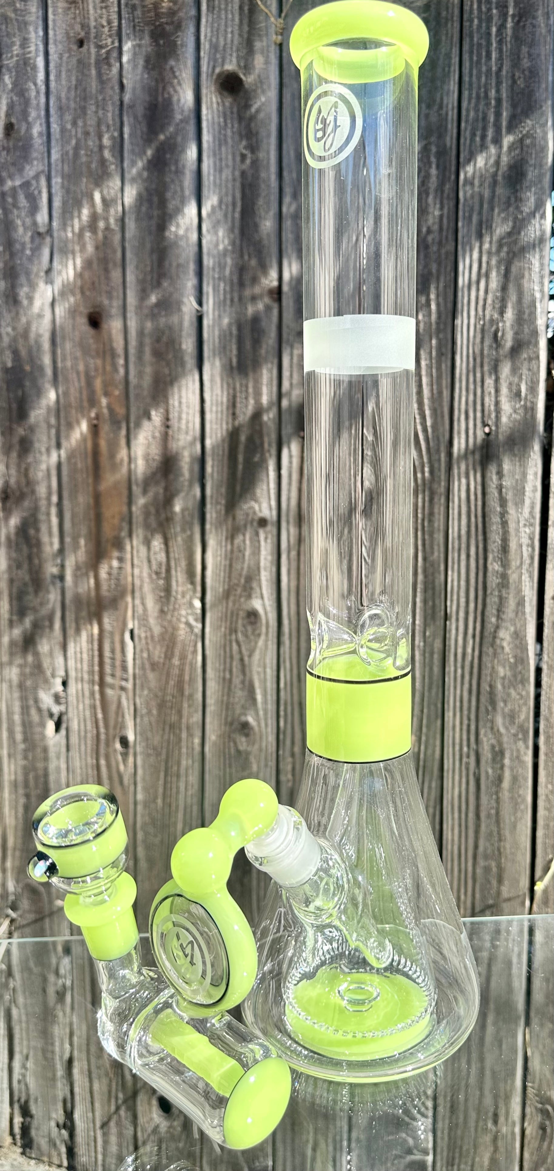 OJ Flame Antidote Collins Beaker w/ Matching Inline Ashcatcher