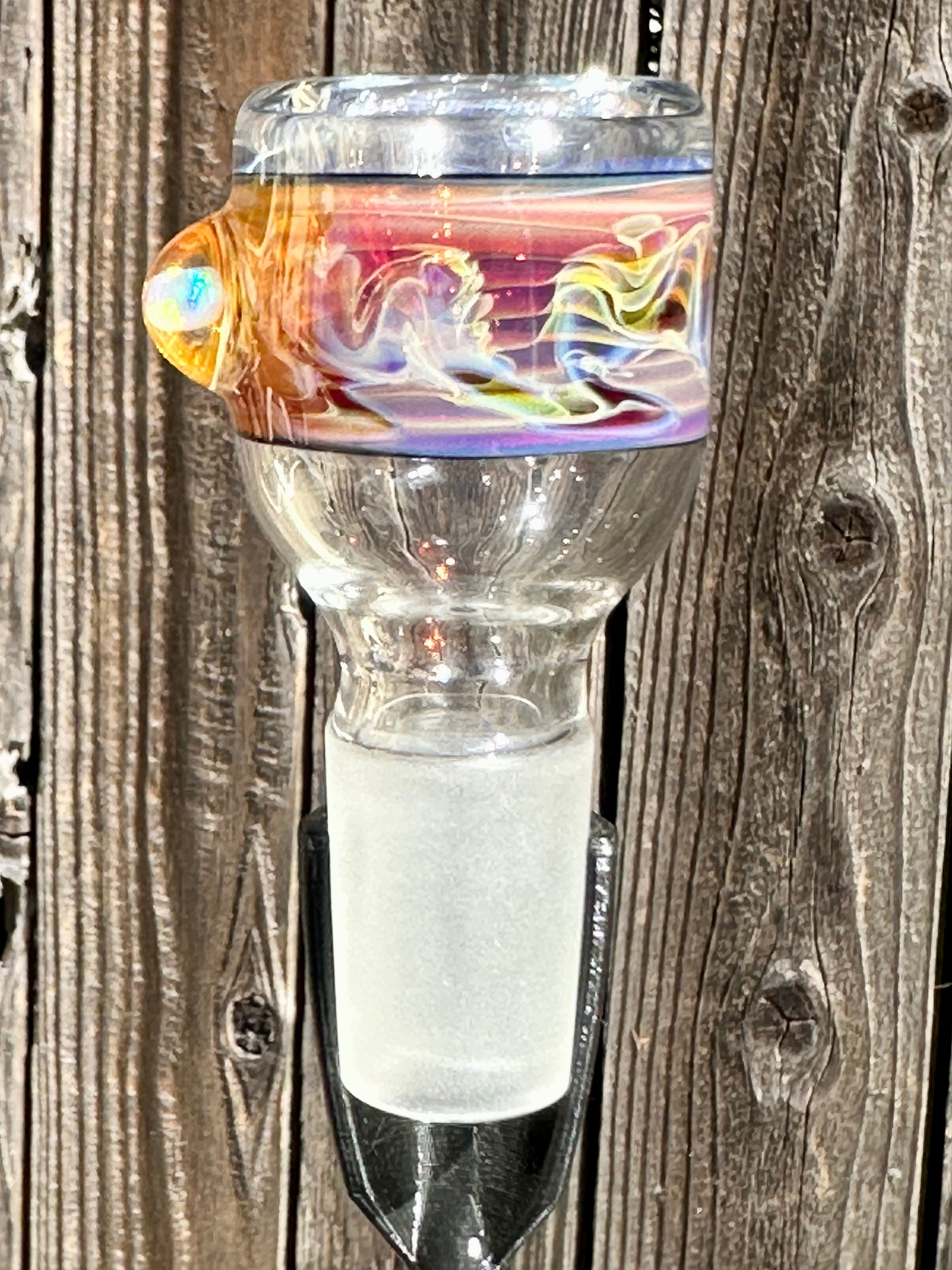 OJ Flame Amber Purple Single Hole Slide 18mm