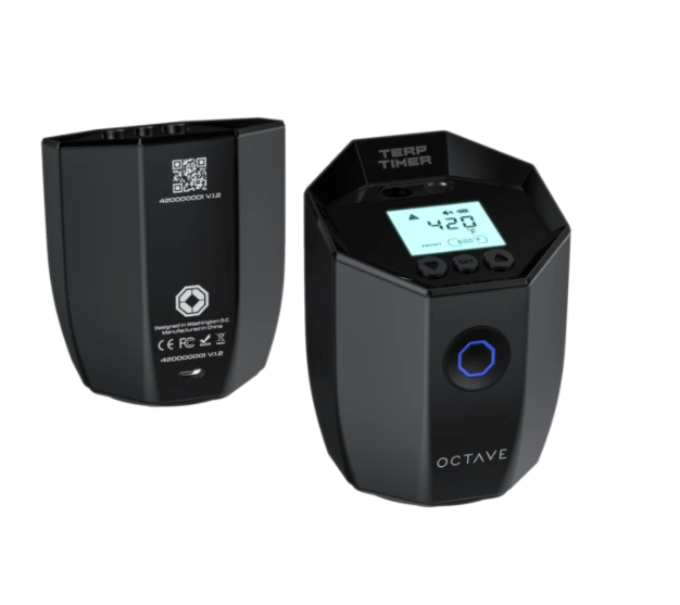 Terp Timer By OCTAVE (Glossy Black) - TheSmokeyMcPotz Collection 