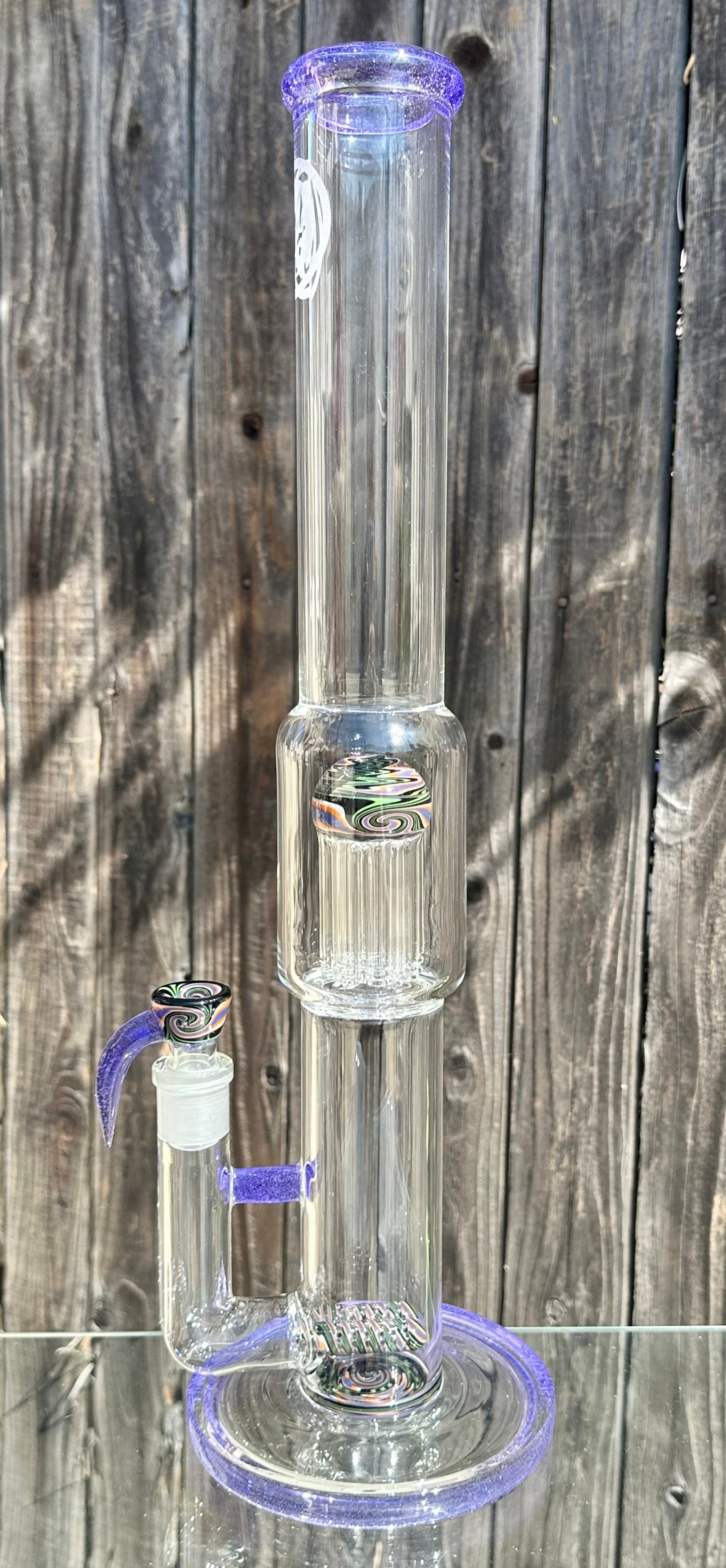 OJ Flame Bird Pop Wigwag w/ Purple Lollipop Accents Double Grid to 8-Arm Tube