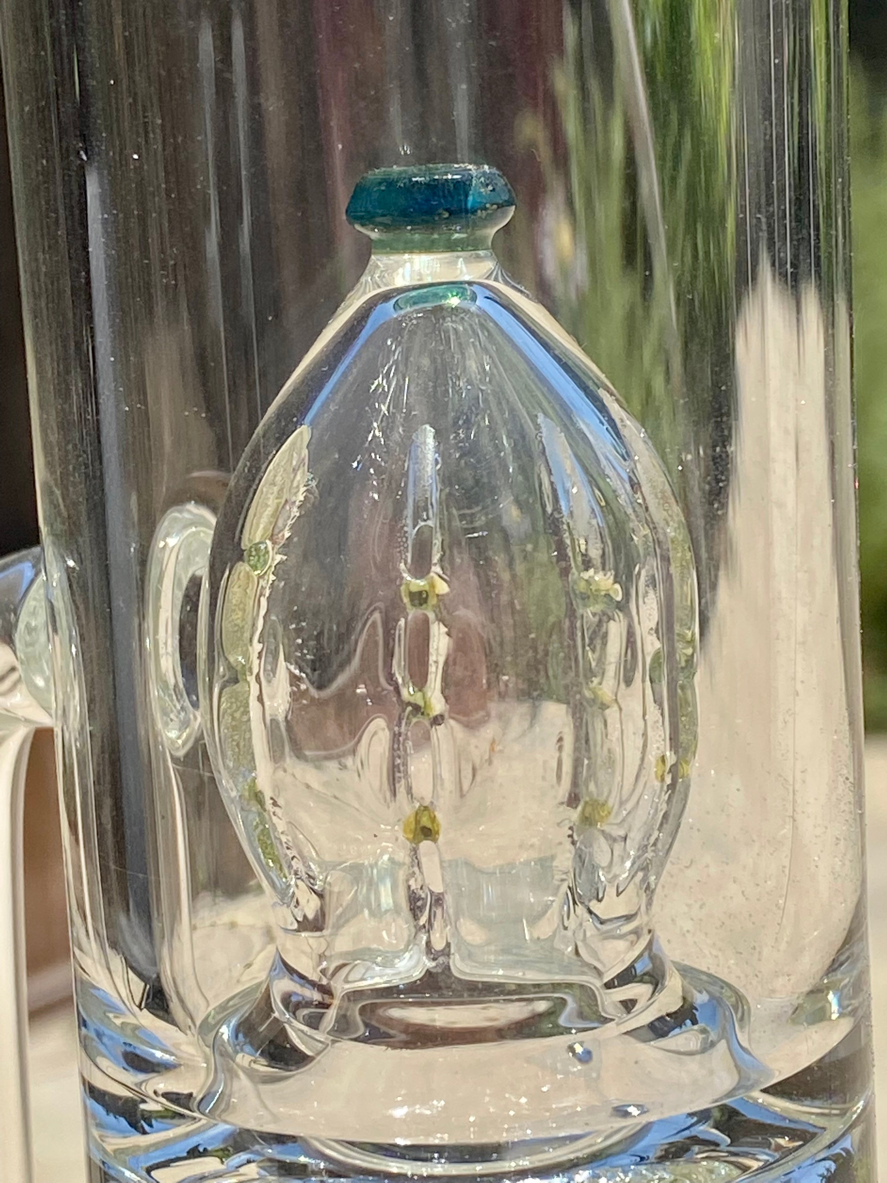 5_3lements Glass Treecycler Grid to Double Imperial Recycler Multi Color