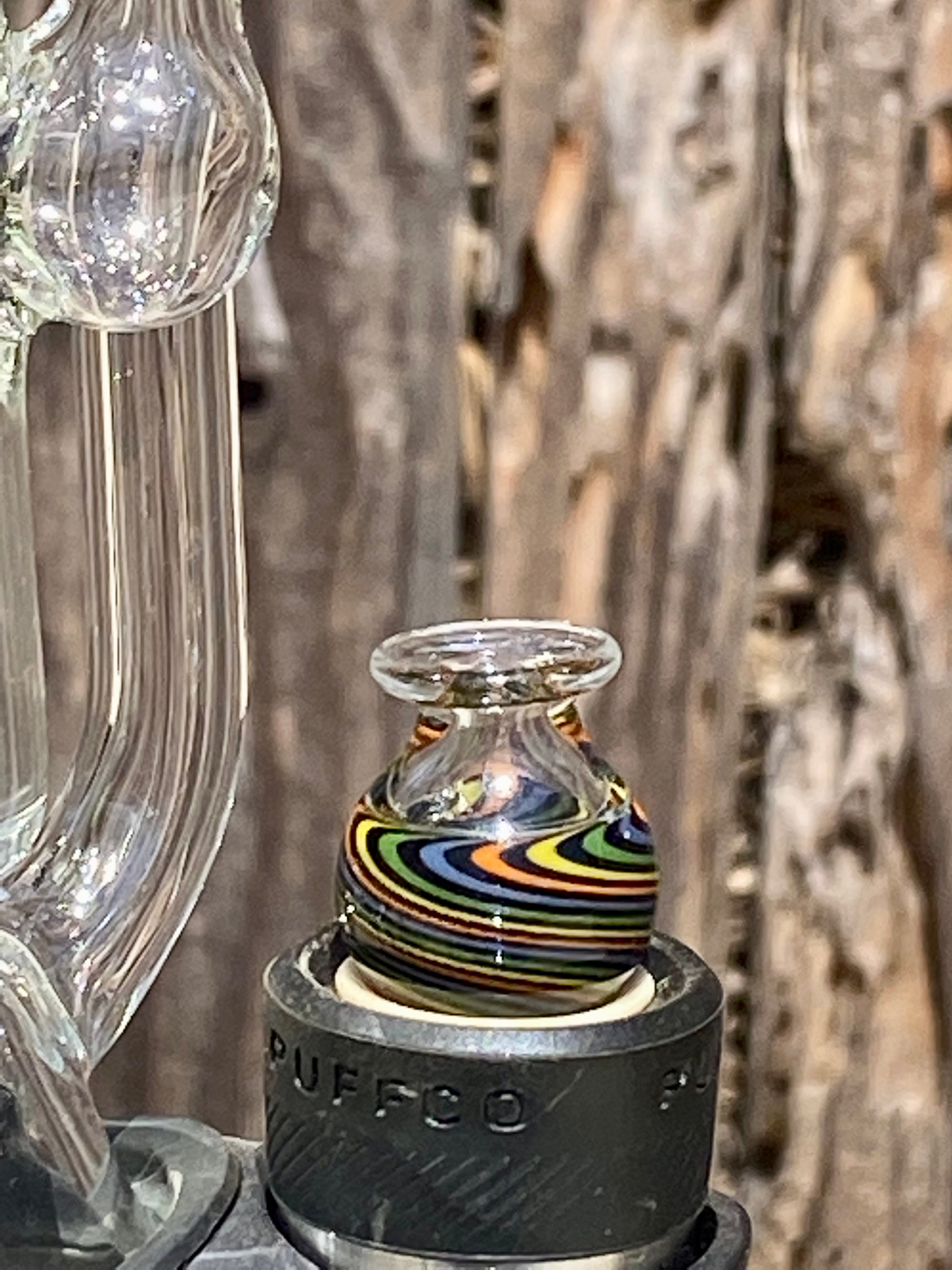 OJ Flame Puffco Peak and Pro Colored Recycler Top