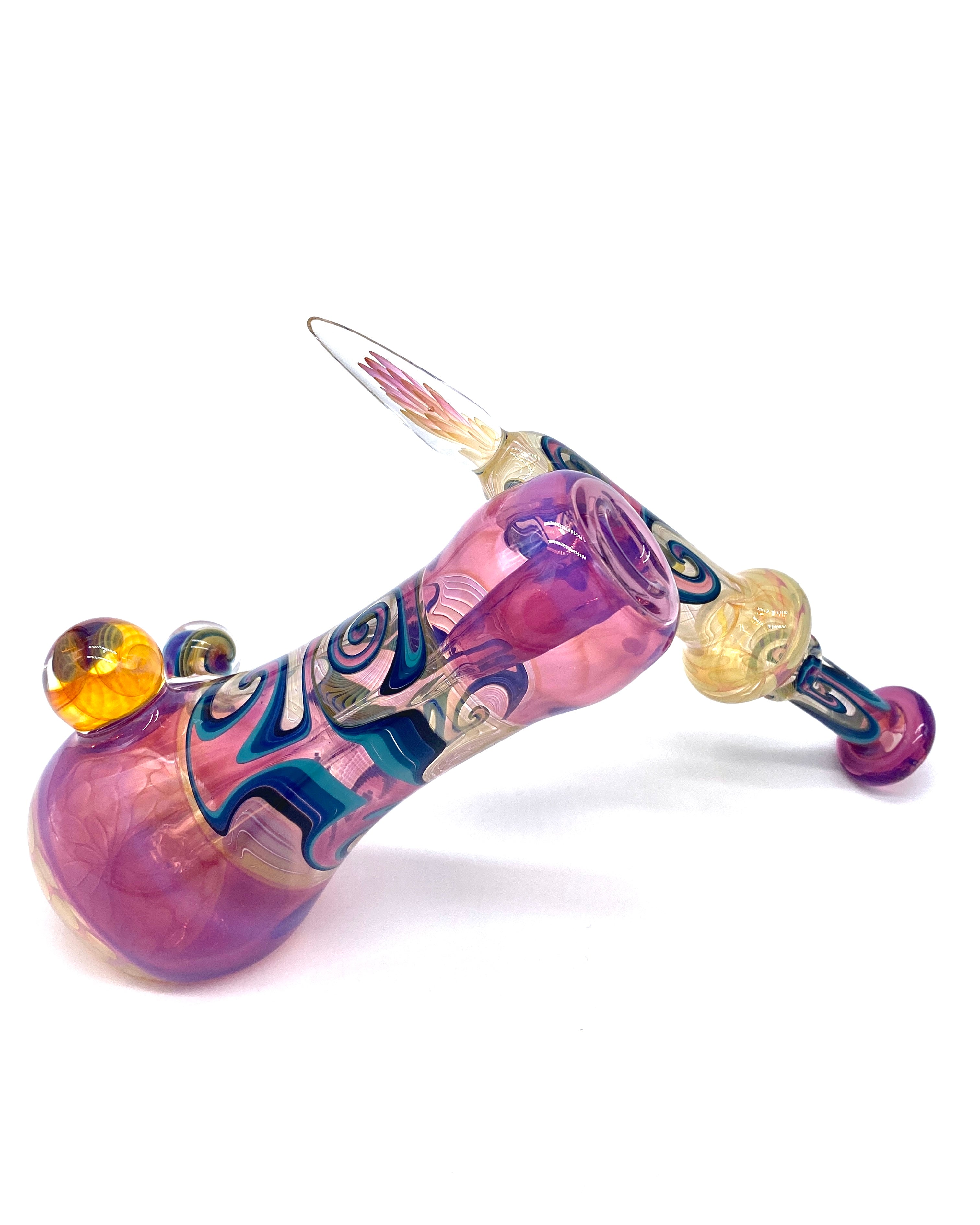 Gasp One Royal Jelly, Stargazer & Fumed Side-Car 14mm Dewar Bubbler w/ Matching Slide - TheSmokeyMcPotz Collection 