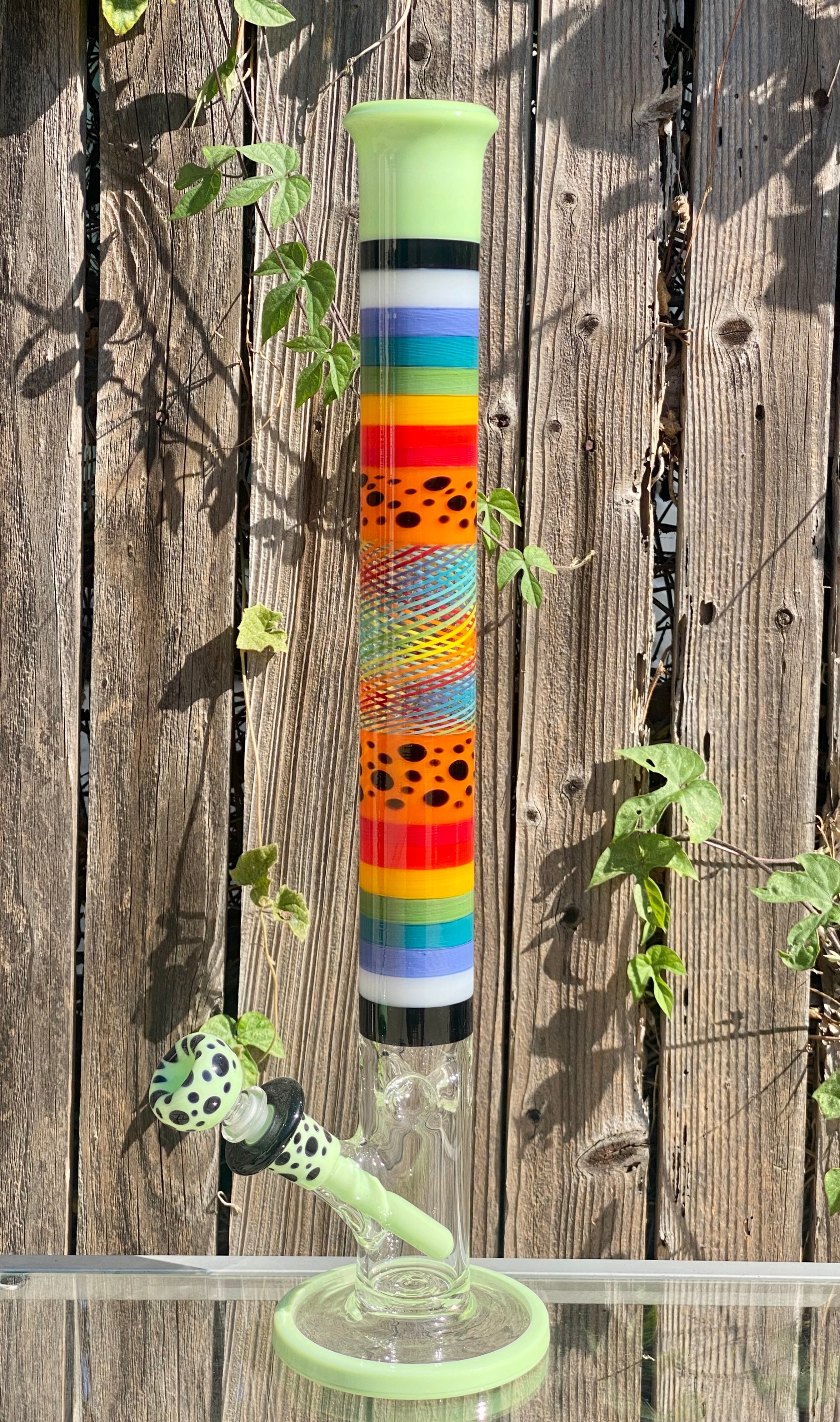 Hops Glass Worked Straight Tube