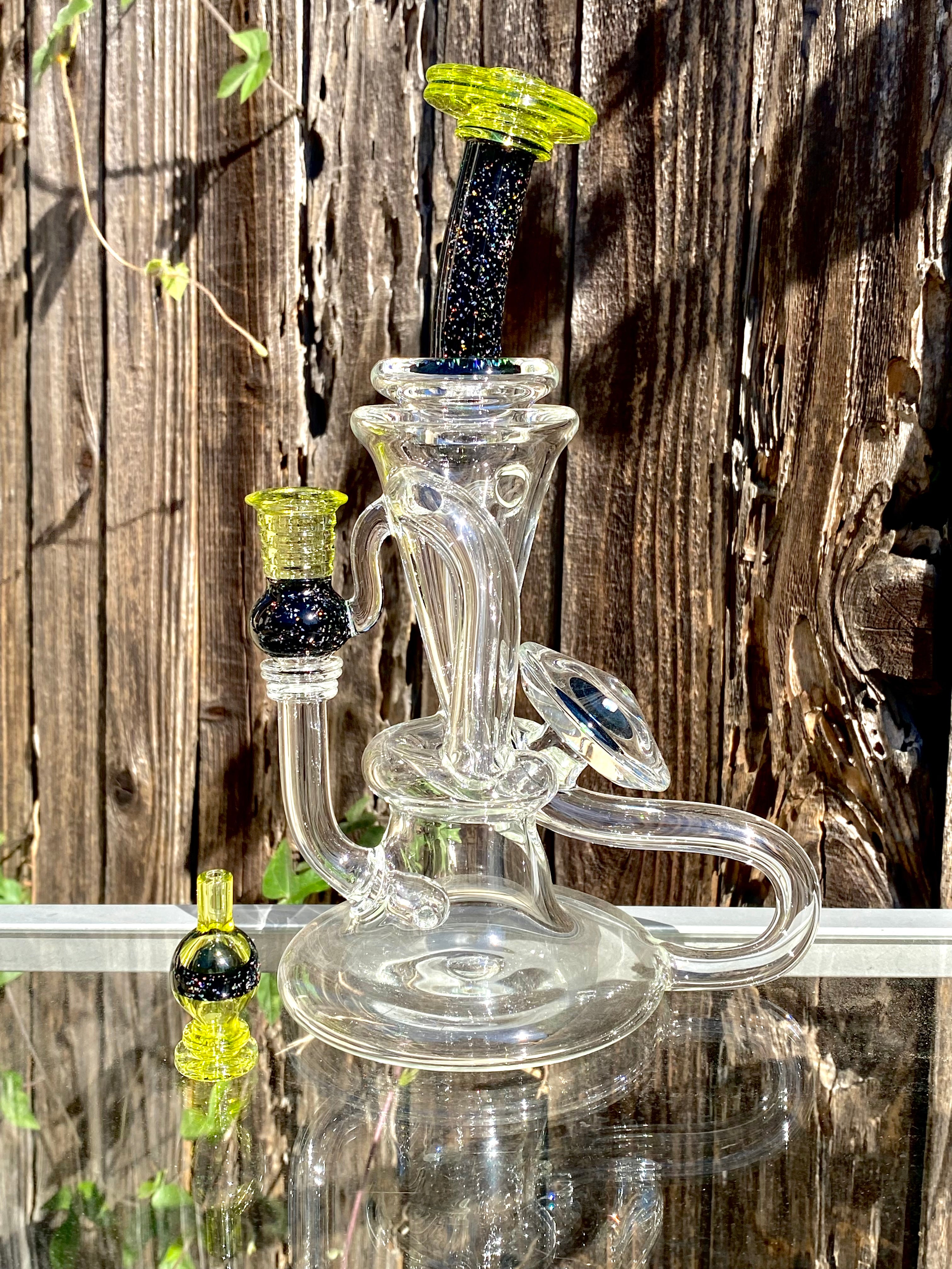 Tons of Fun 14mm Tennis Ball & Crushed Opal Double Uptake Recycler