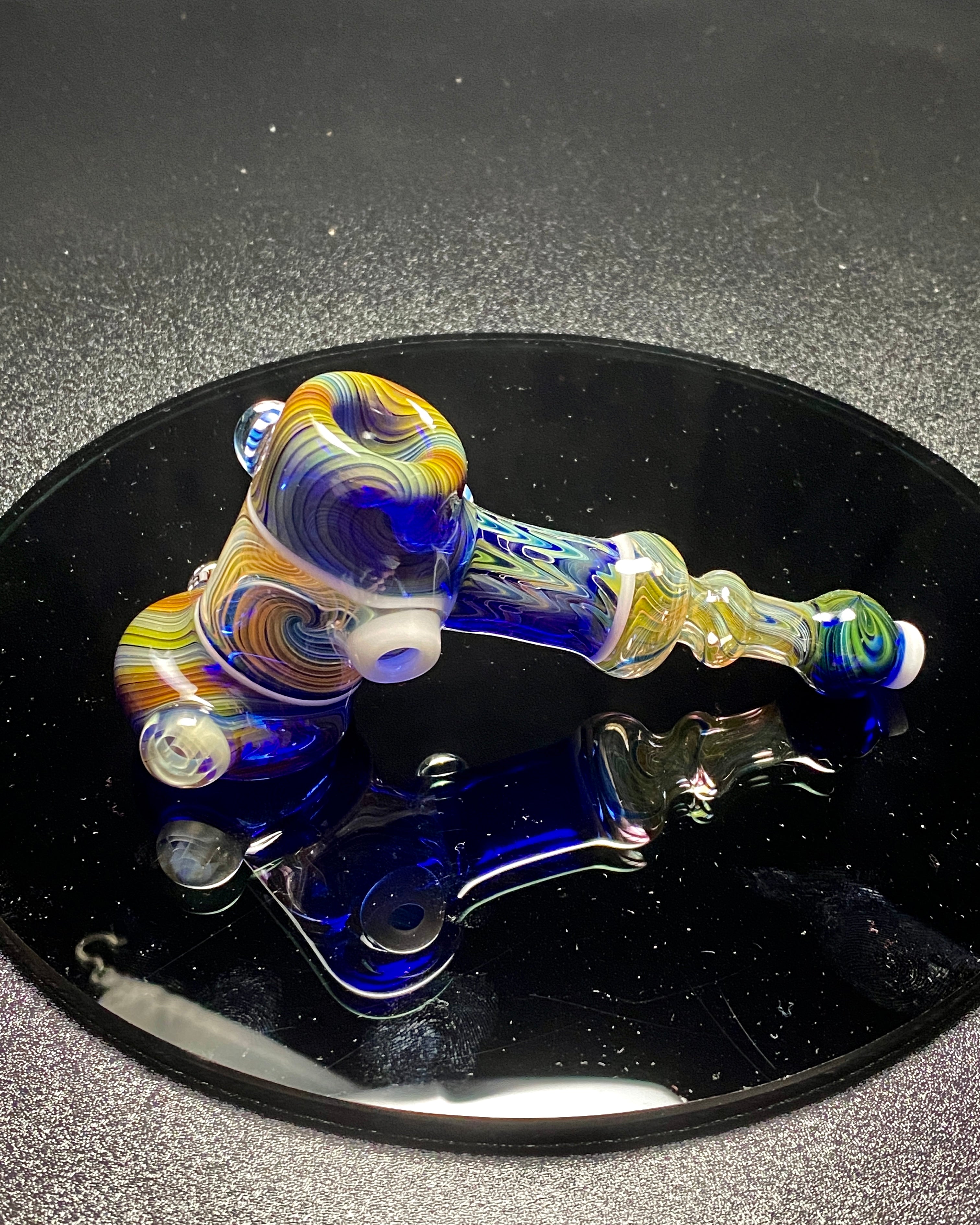 Lammi Glass Dry Pipe Fully Fumed Hammer #1 - TheSmokeyMcPotz Collection 