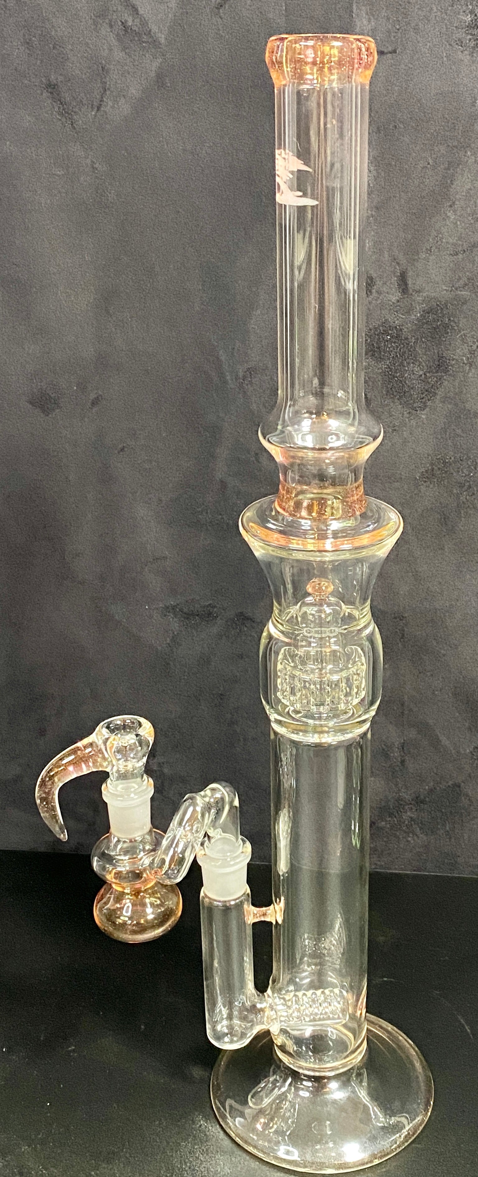 5 3lements Glass CFL Serum Double Grid Full w- Ash Catcher - TheSmokeyMcPotz Collection 