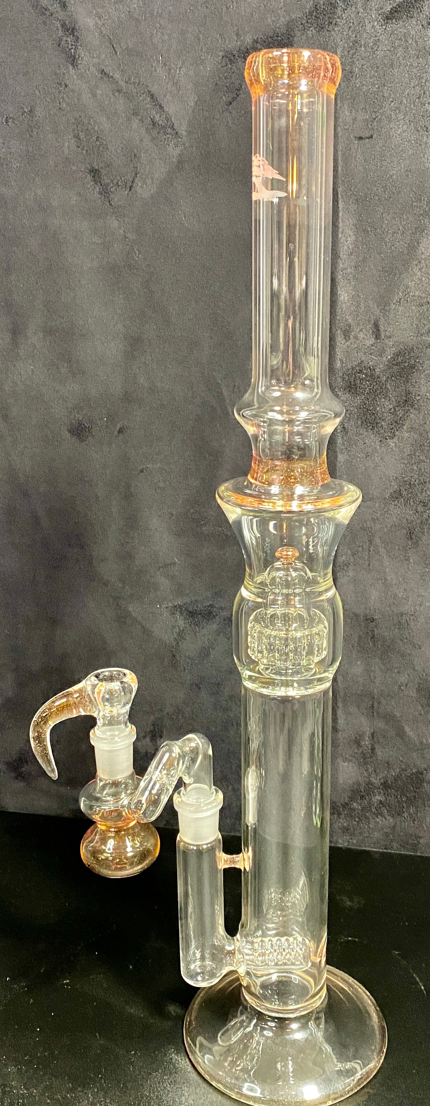 5 3lements Glass CFL Serum Double Grid Full w- Ash Catcher - TheSmokeyMcPotz Collection 