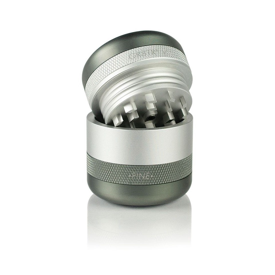 GR8TR V2 Mini Grinder - Gunmetal - TheSmokeyMcPotz Collection 