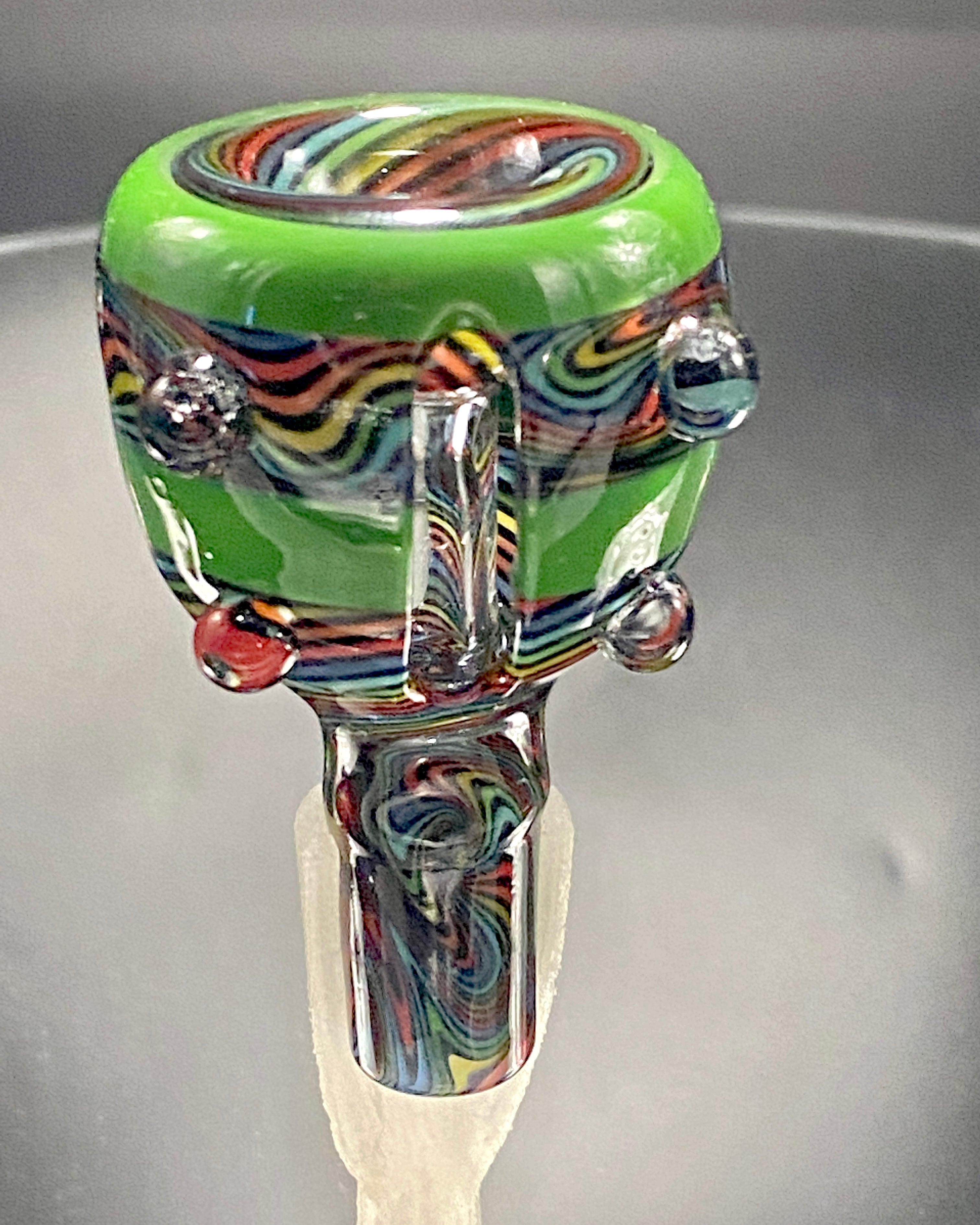Pajay Fully Worked Carved 14mm Slide #3 - TheSmokeyMcPotz Collection 