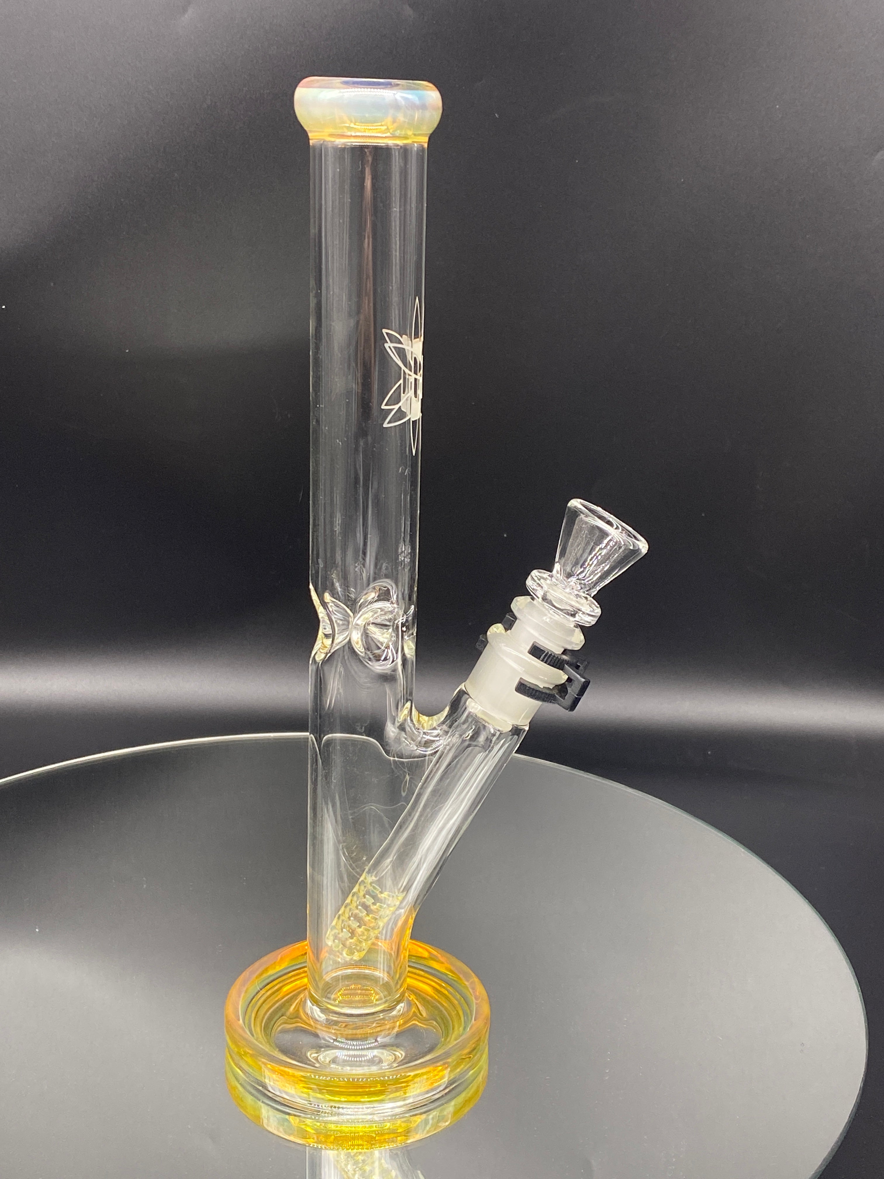 ILL Glass 12" 32x4 NS Yellow Tube - TheSmokeyMcPotz Collection 