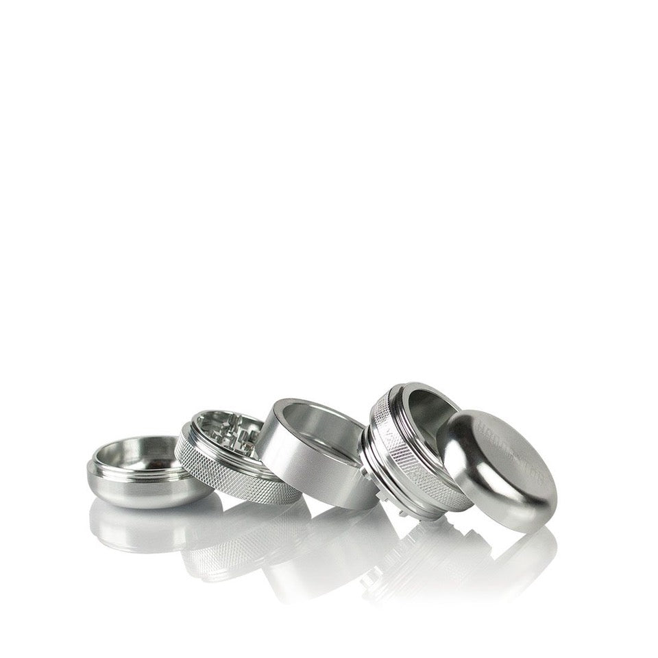GR8TR V2 Mini Grinder - Silver - TheSmokeyMcPotz Collection 