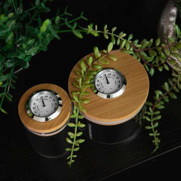 StashLogix Bamboo SmartJar SMALL - TheSmokeyMcPotz Collection 