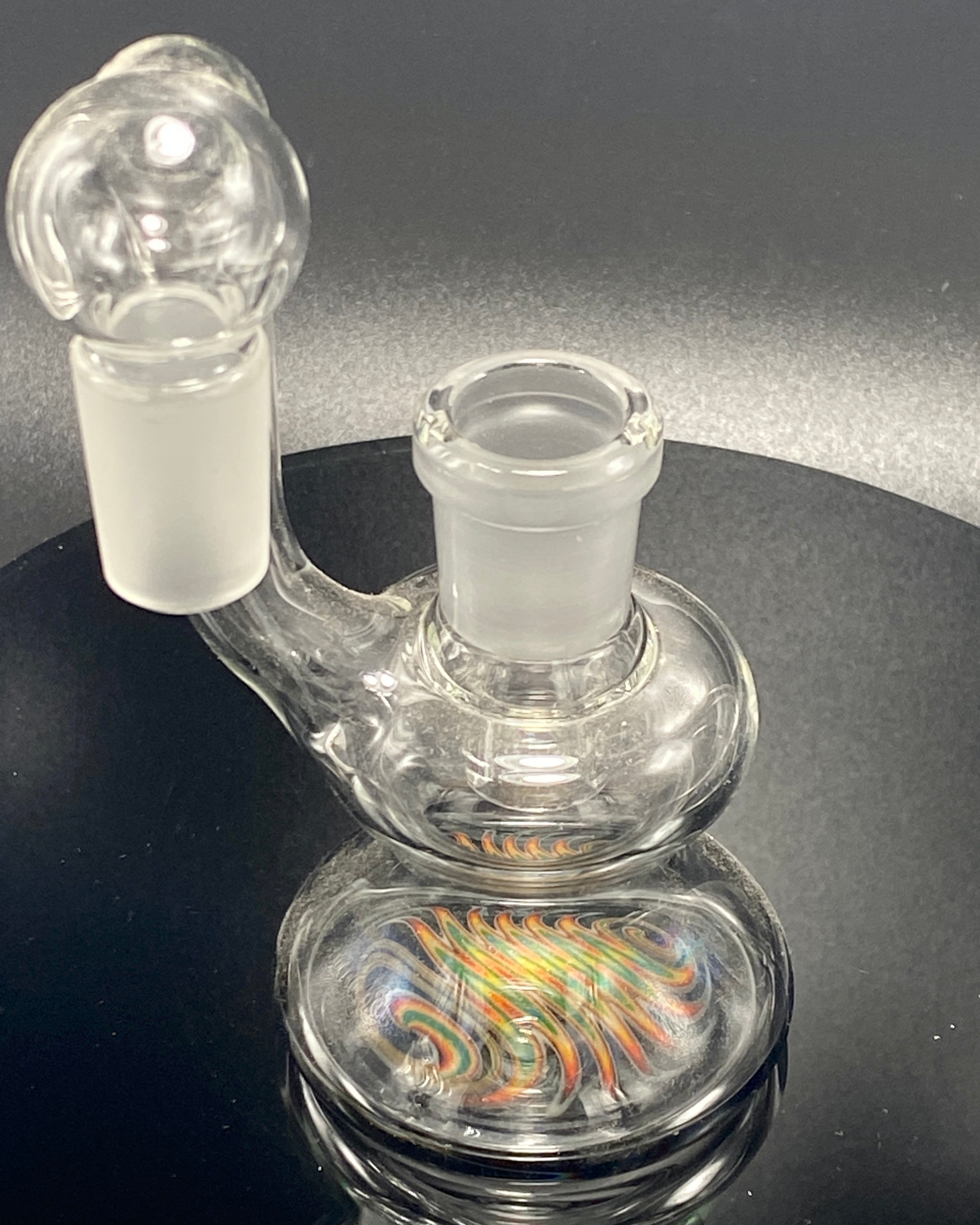 ILL Glass 18mm 90* Worked Bottom Dry Catch - TheSmokeyMcPotz Collection 