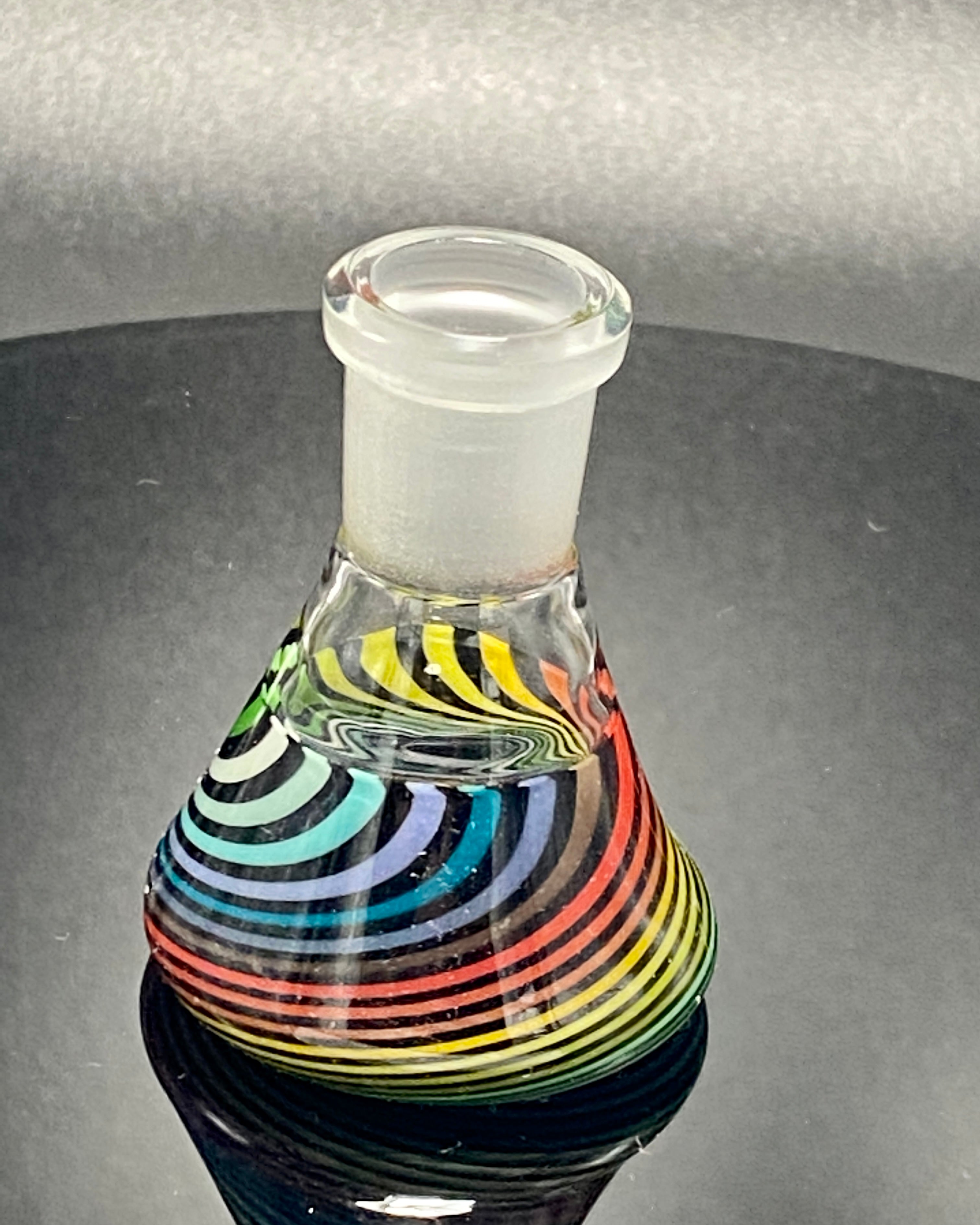 Dippy Glass 14mm Slide Holder w- Matching Nana Slide - TheSmokeyMcPotz Collection 