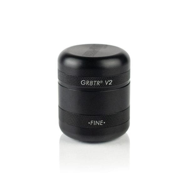 GR8TR V2 Mini Grinder - Matte Black - TheSmokeyMcPotz Collection 
