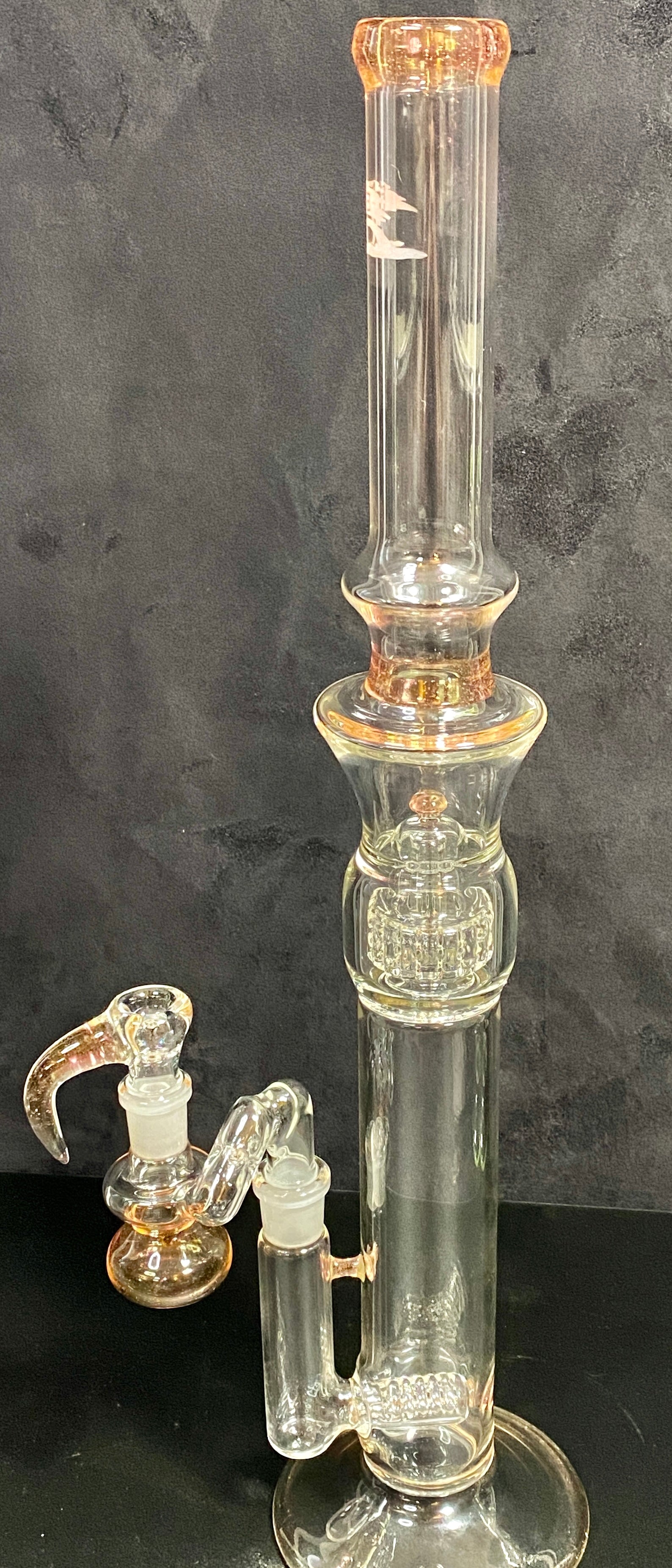 5 3lements Glass CFL Serum Double Grid Full w- Ash Catcher - TheSmokeyMcPotz Collection 