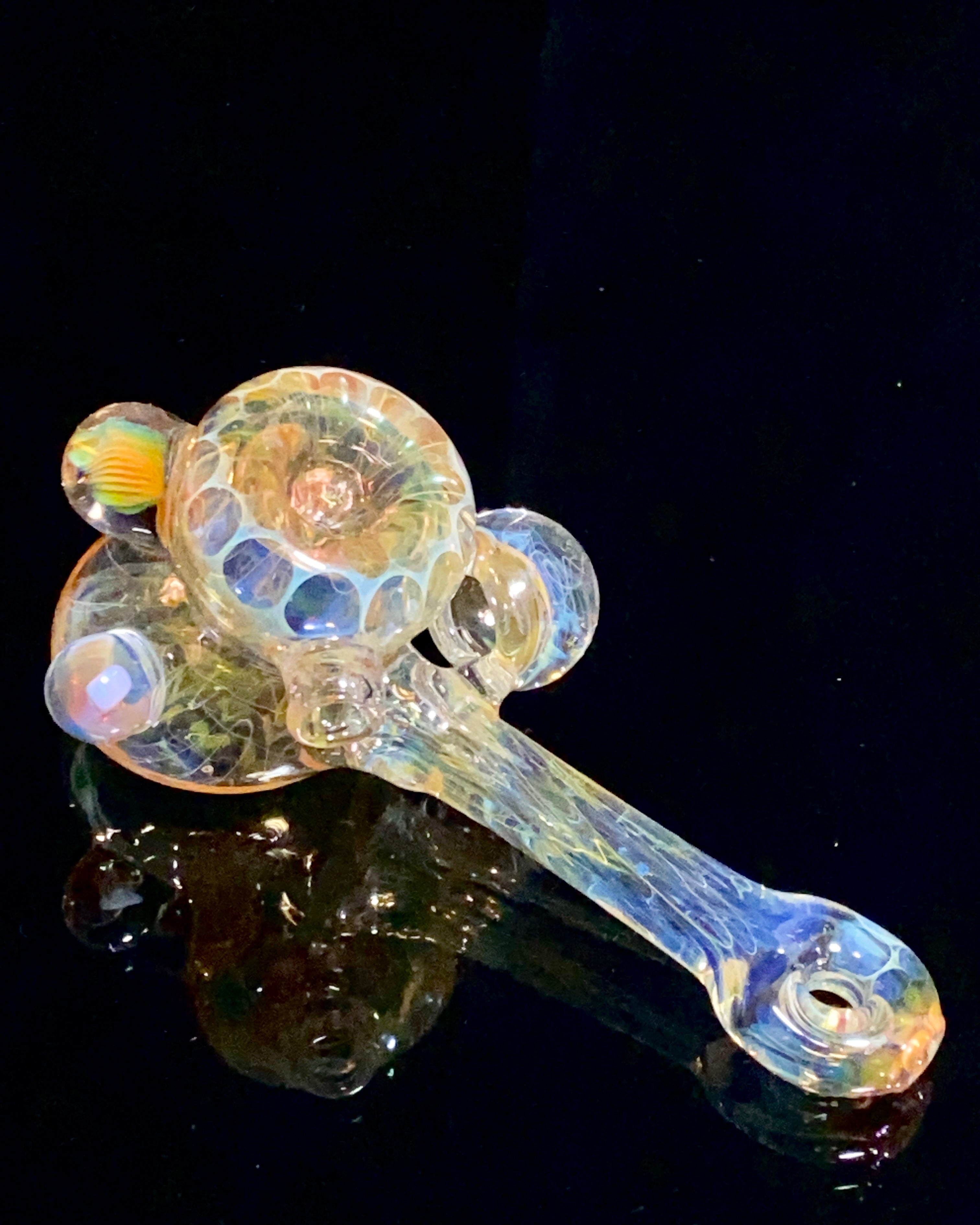 B $ Glass Fully Fumed Hammer with Marbles - TheSmokeyMcPotz Collection 