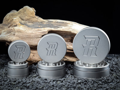 Complete 2" Classic 4 Piece Herb Grinder – 100% Stainless Steel w- All Plates - TheSmokeyMcPotz Collection 