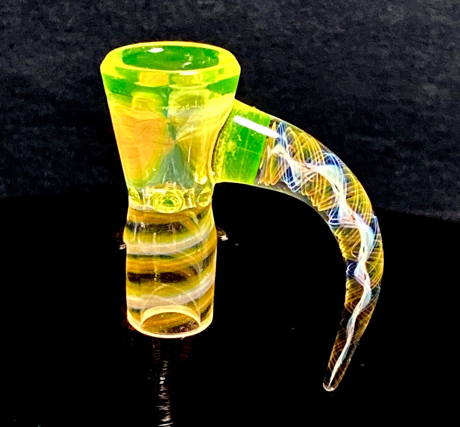 DJack Fully Worked Illuminati 18mm 4-Hole Slide - TheSmokeyMcPotz Collection 