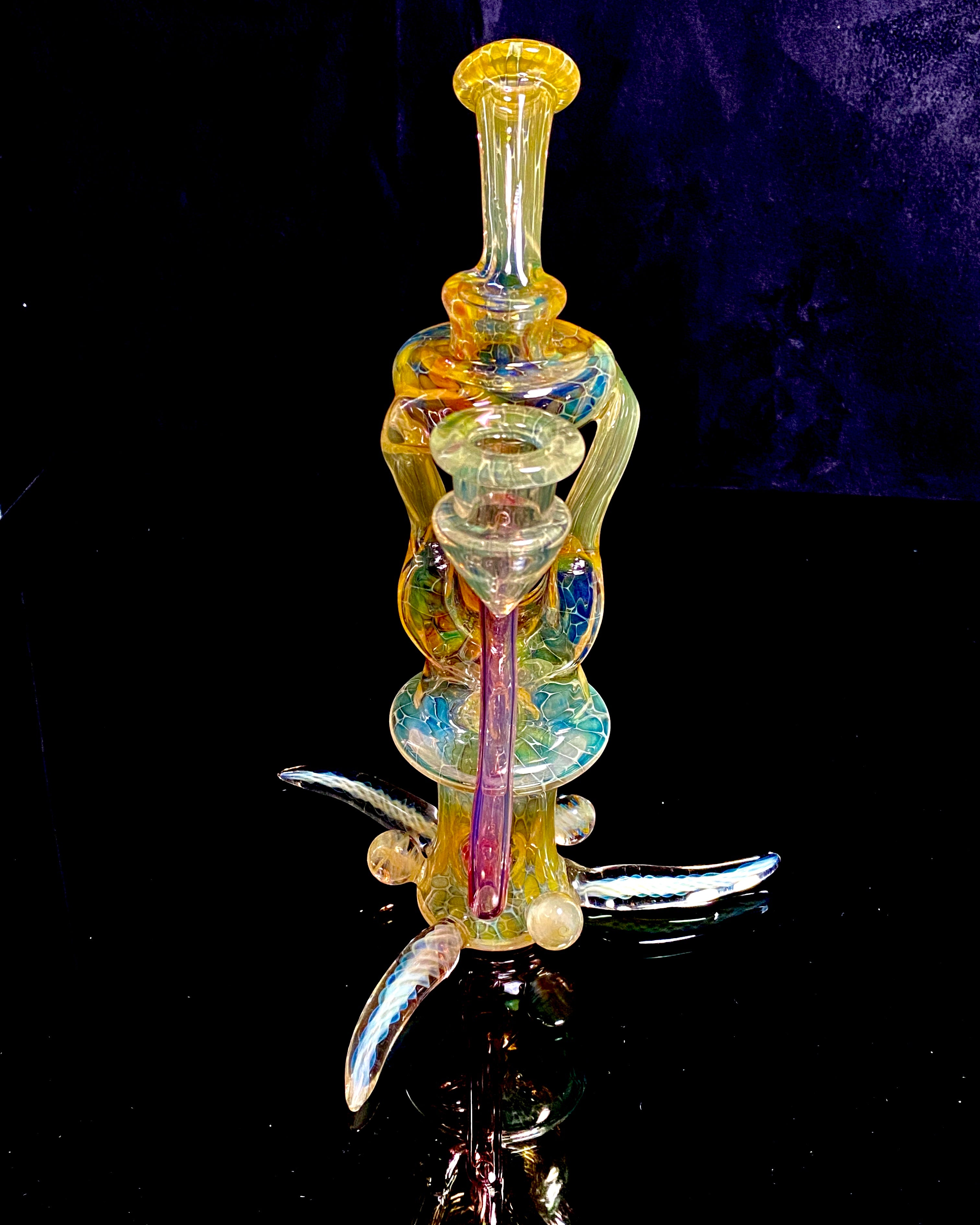 Jakers x Asthmatic Glasstastic Collab Fully Fumed Rig - TheSmokeyMcPotz Collection 