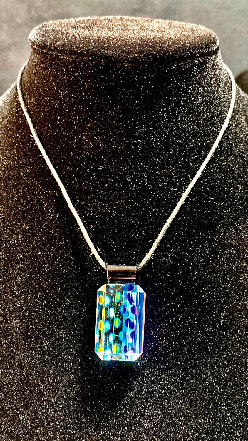 Boro Barto Rainbow Polka Dots Pendant - TheSmokeyMcPotz Collection 