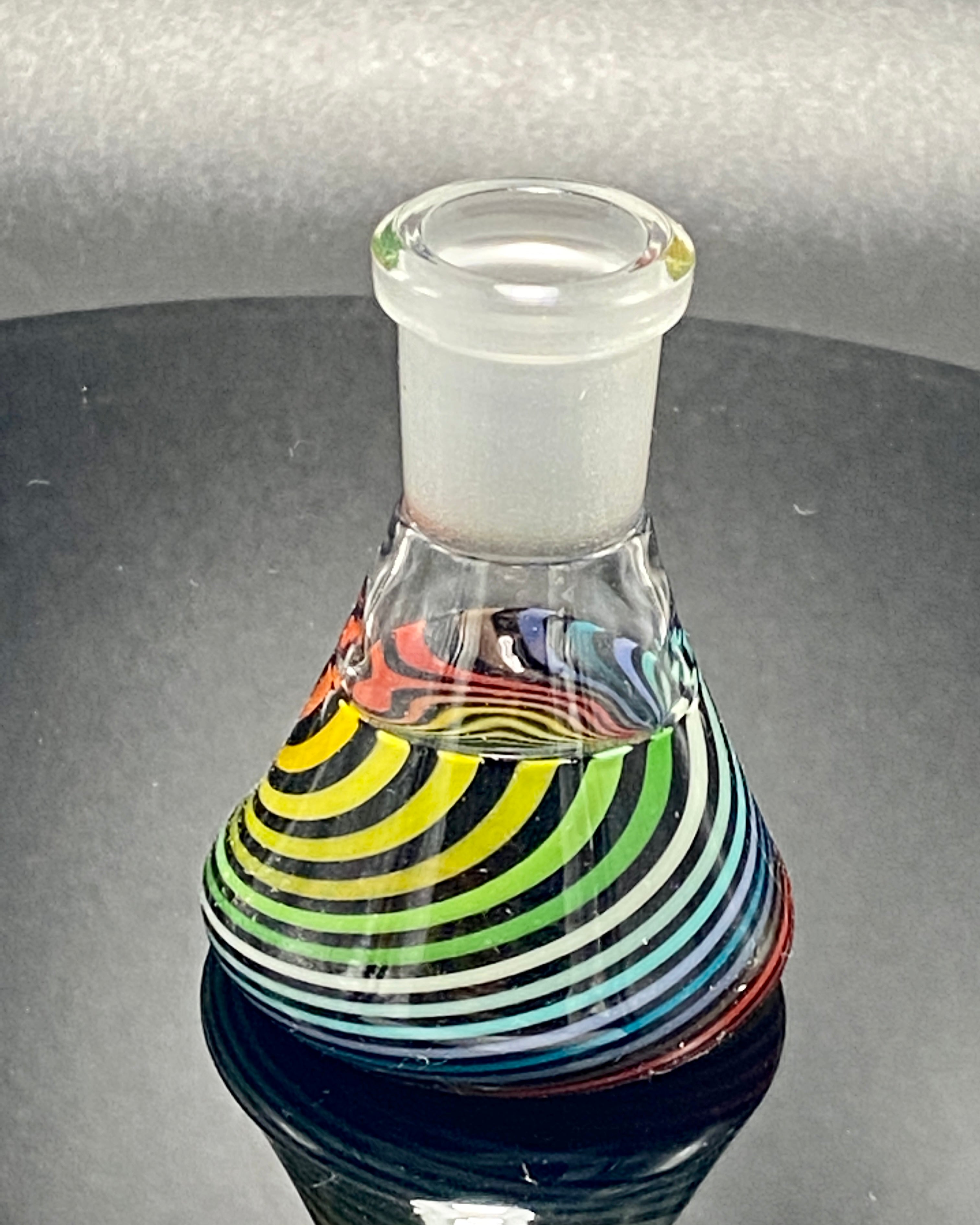 Dippy Glass 14mm Slide Holder w- Matching Nana Slide - TheSmokeyMcPotz Collection 