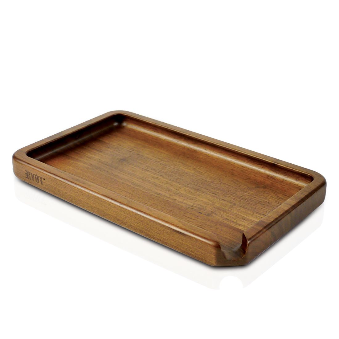 Ryot Walnut Wood Rolling Tray - TheSmokeyMcPotz Collection 