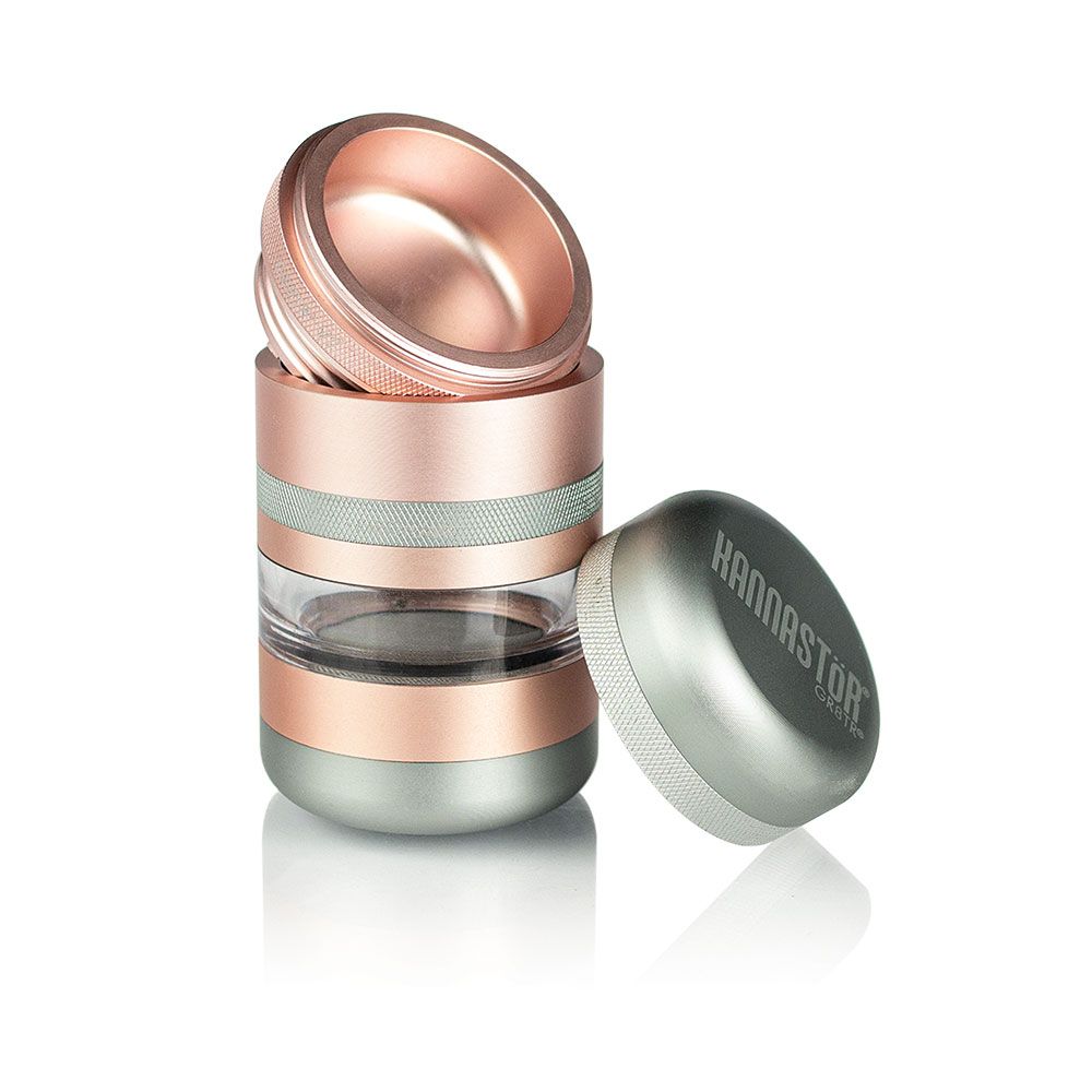 Kannastor GR8TR V2 Jar Body Grinder - Rose Gold - TheSmokeyMcPotz Collection 