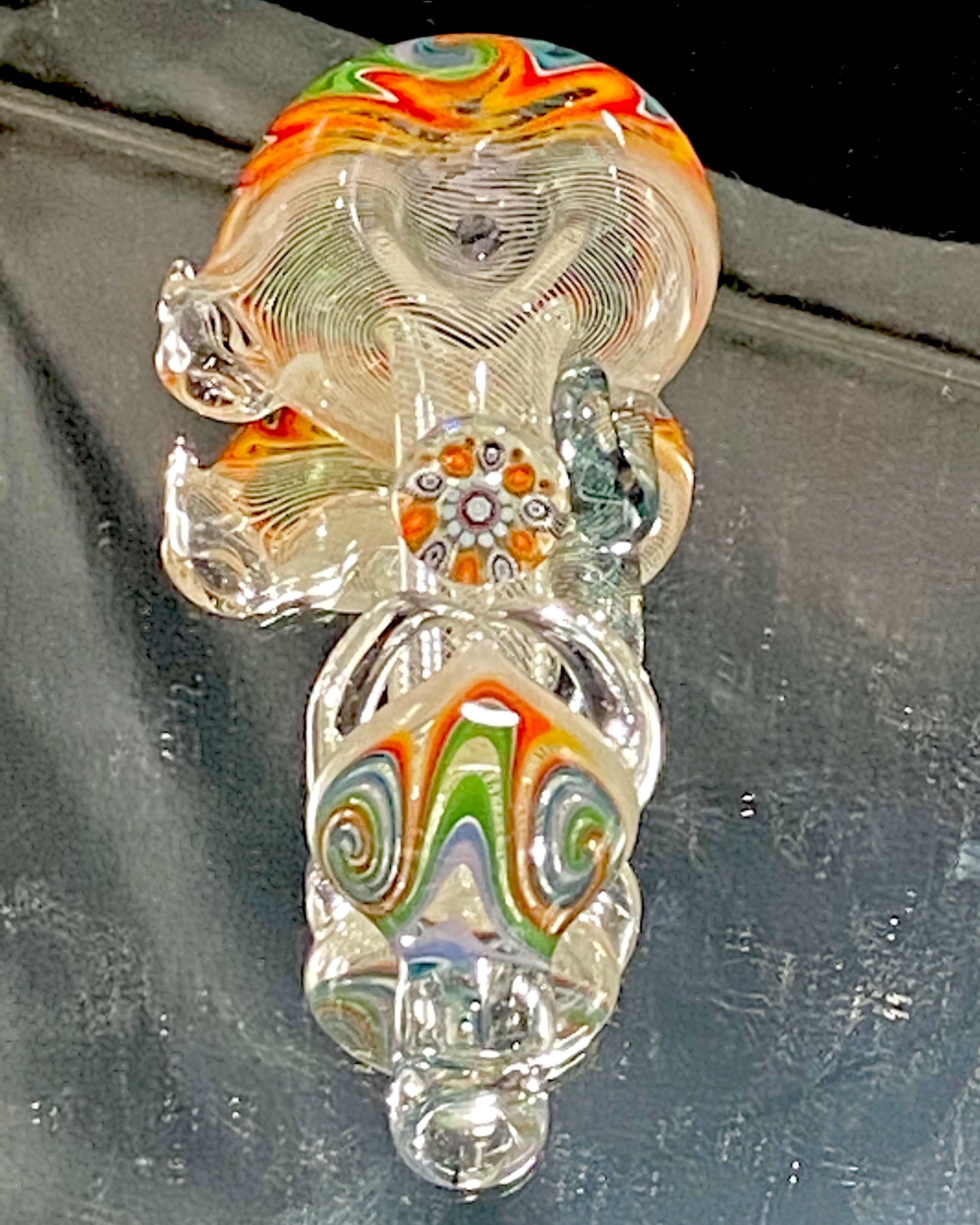 Global Glassworks Heady AF UV Spoon Rainbow Multi-Color - TheSmokeyMcPotz Collection 
