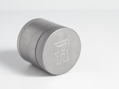 Mini Portable Herb Grinder 4 Piece – 100% Stainless Steel w- Hybrid Plate - TheSmokeyMcPotz Collection 