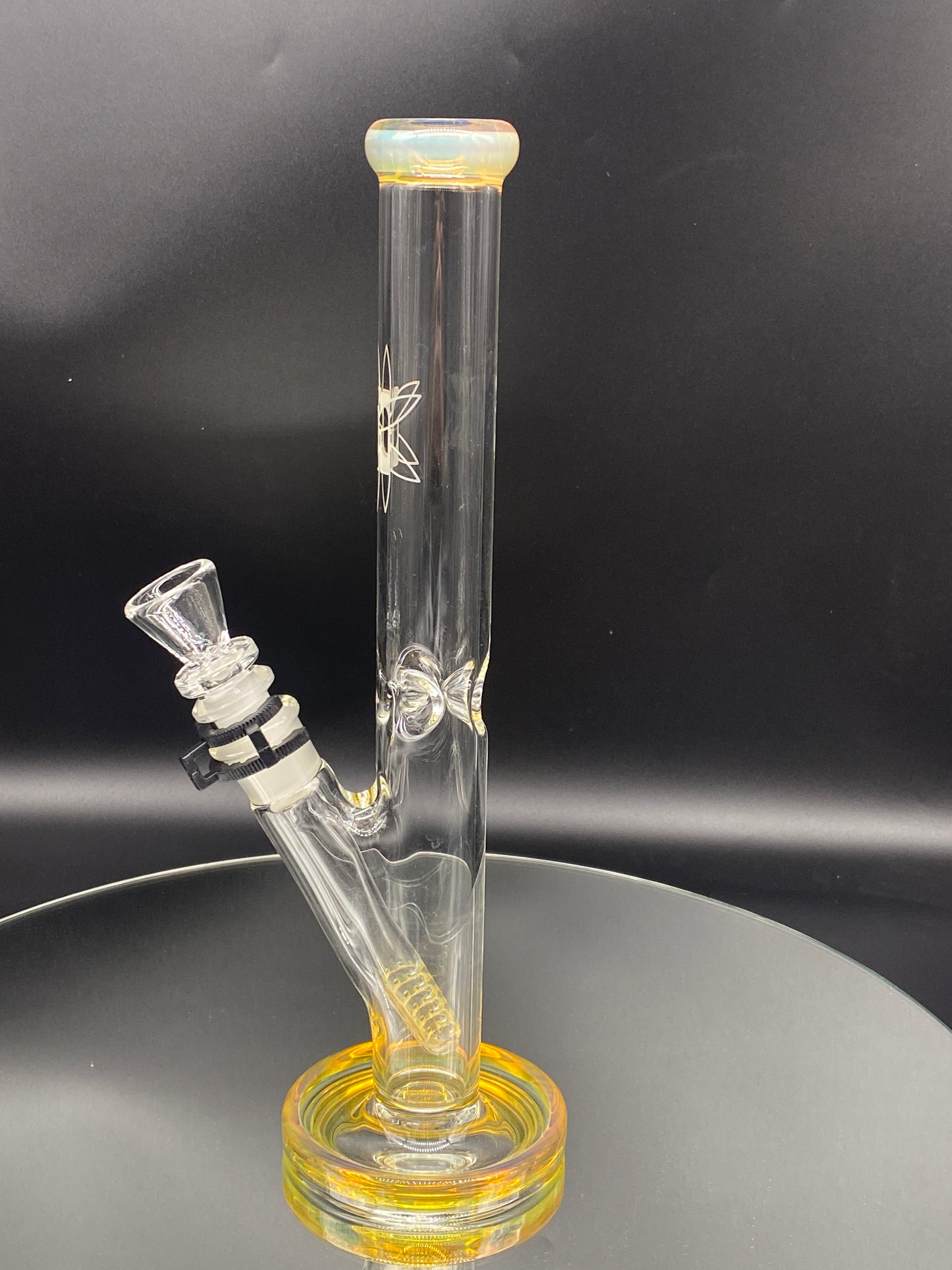 ILL Glass 12" 32x4 NS Yellow Tube - TheSmokeyMcPotz Collection 