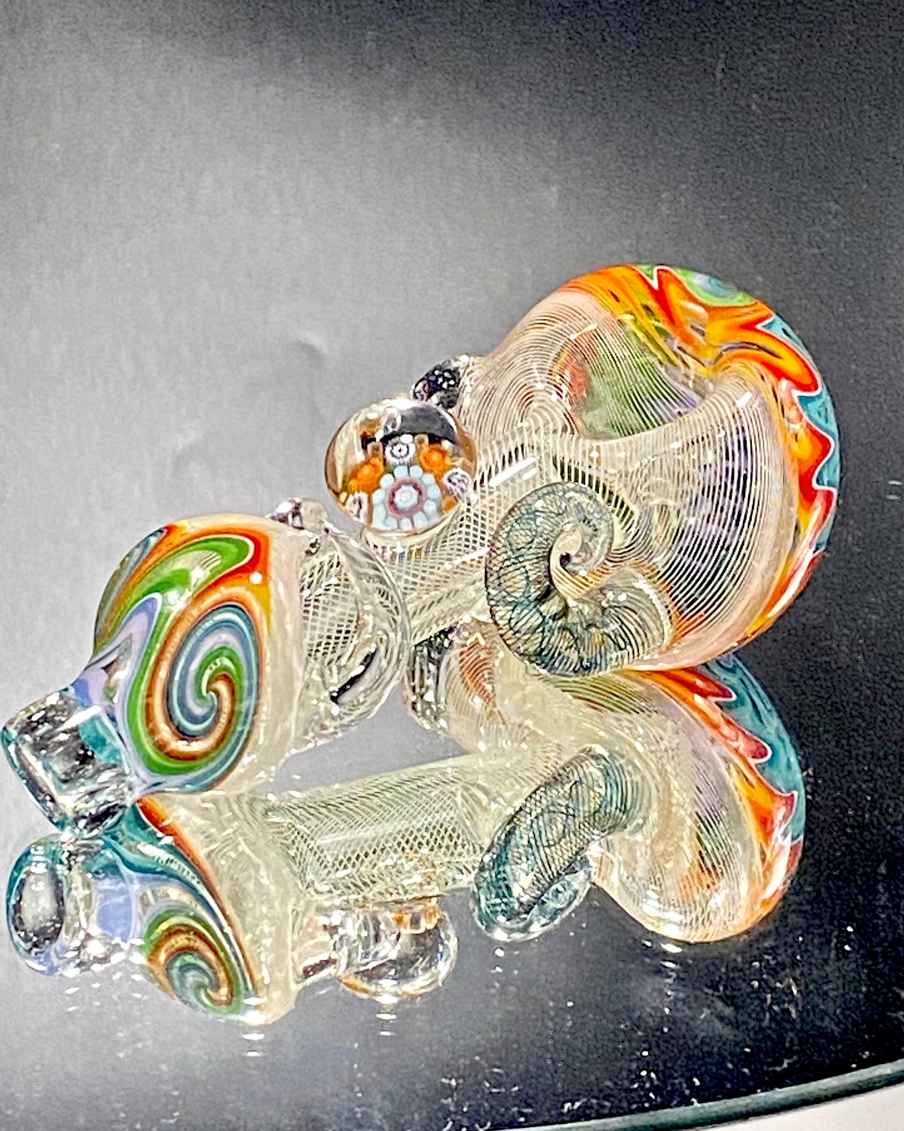 Global Glassworks Heady AF UV Spoon Rainbow Multi-Color - TheSmokeyMcPotz Collection 